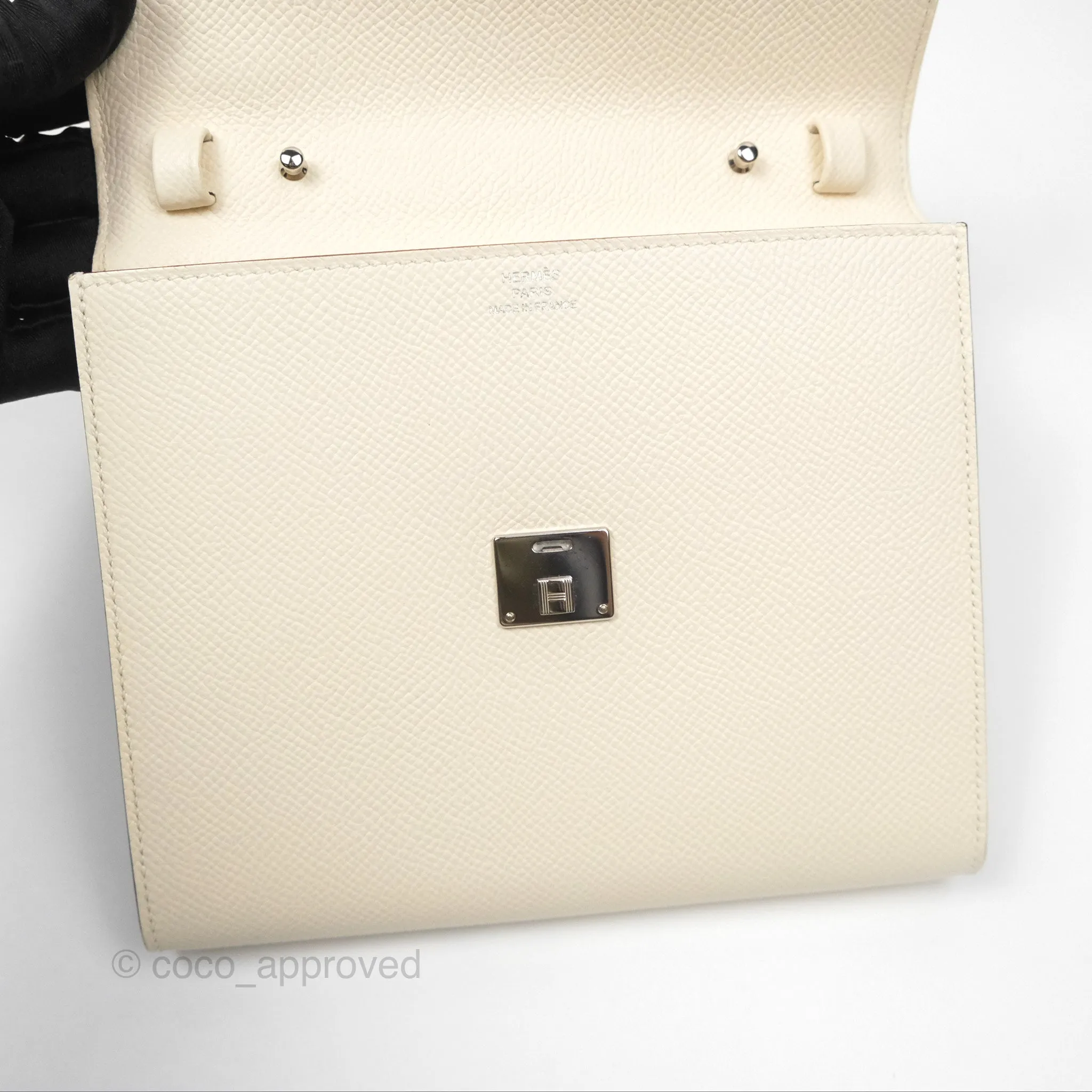 Hermes Epsom Clic 16 Wallet Nata I2 / Biscuit 48 Palladium Hardware