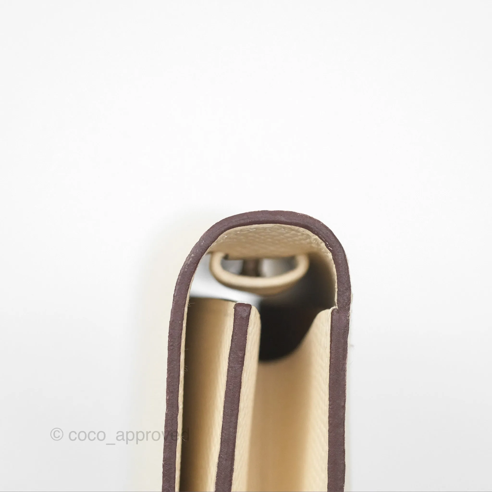 Hermes Epsom Clic 16 Wallet Nata I2 / Biscuit 48 Palladium Hardware