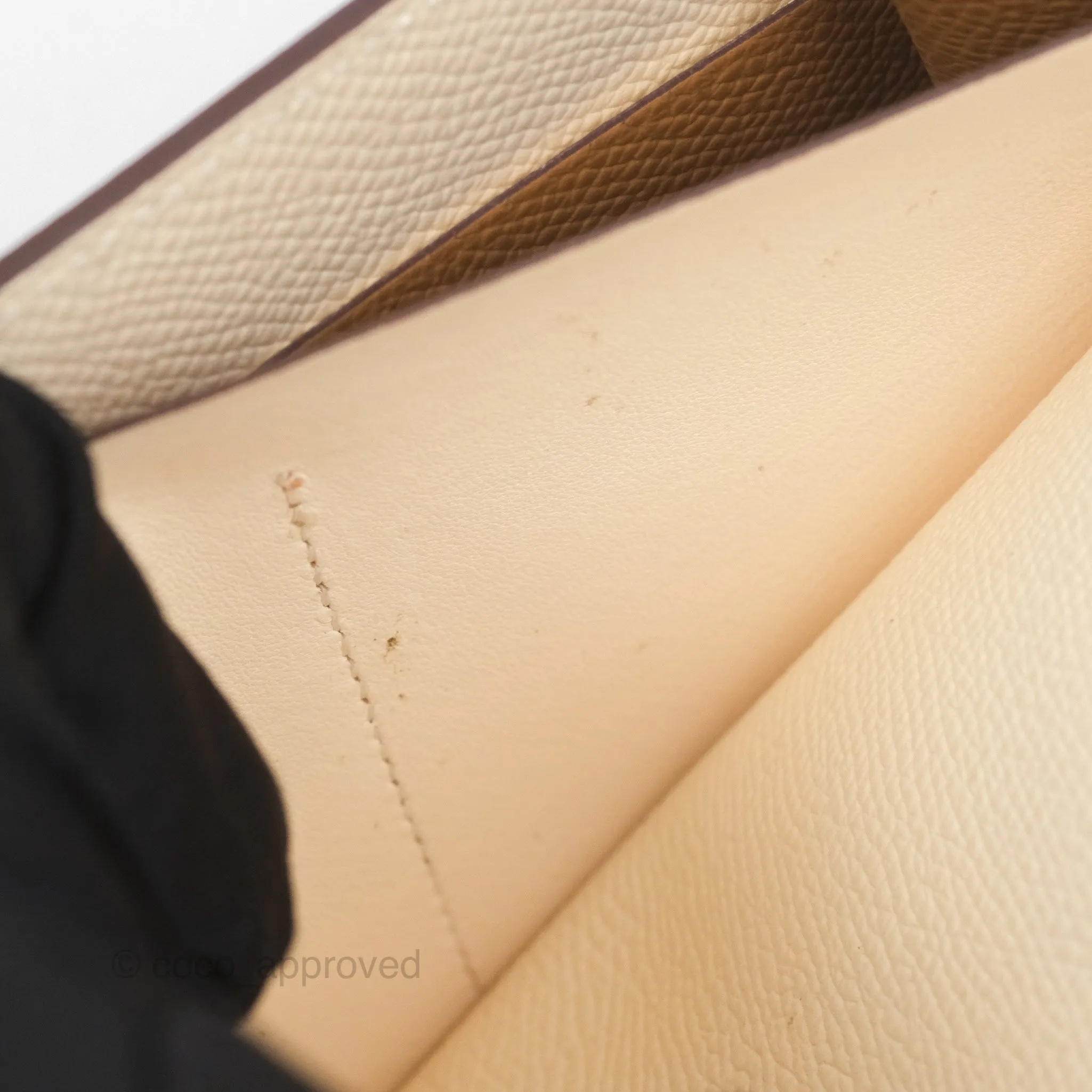 Hermes Epsom Clic 16 Wallet Nata I2 / Biscuit 48 Palladium Hardware