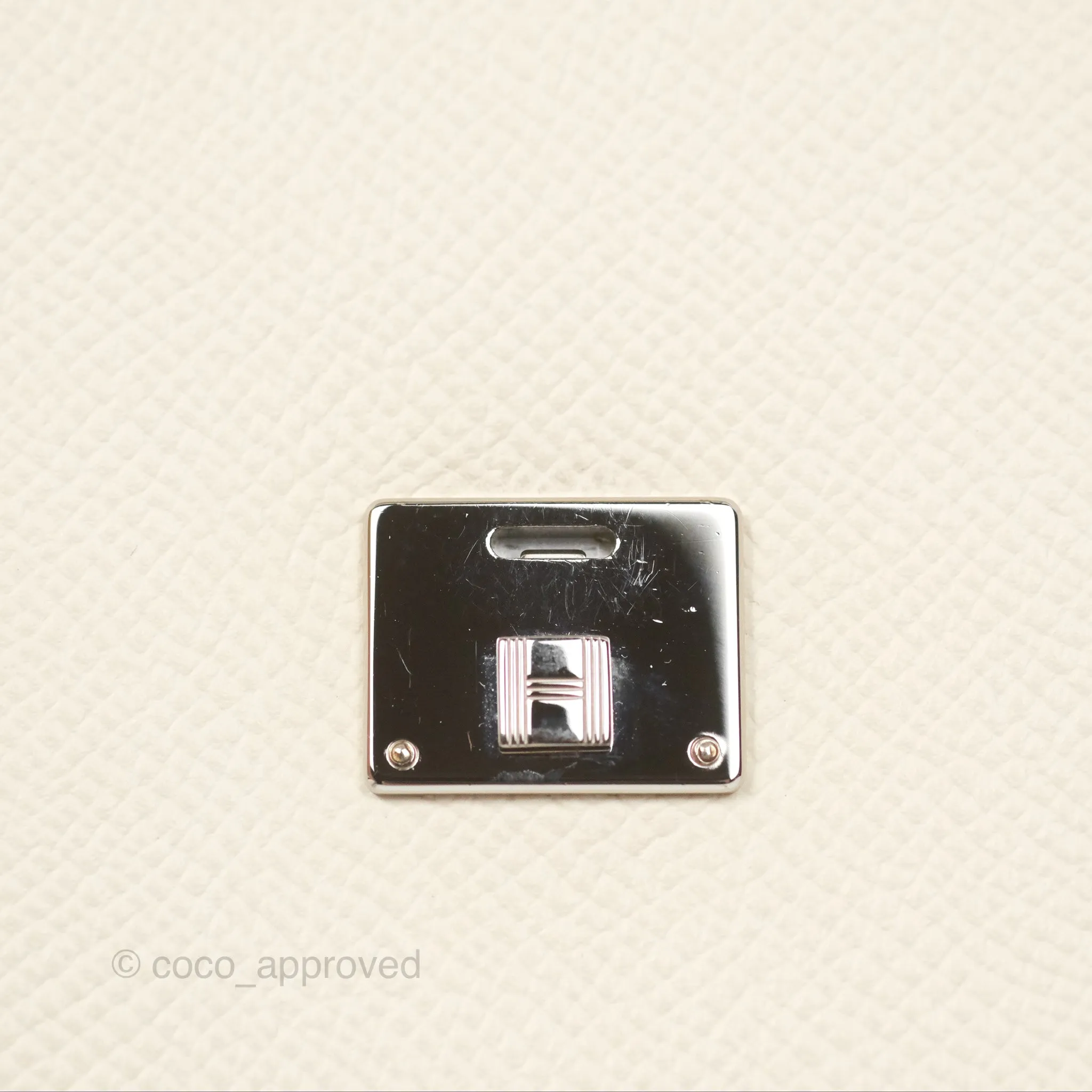 Hermes Epsom Clic 16 Wallet Nata I2 / Biscuit 48 Palladium Hardware