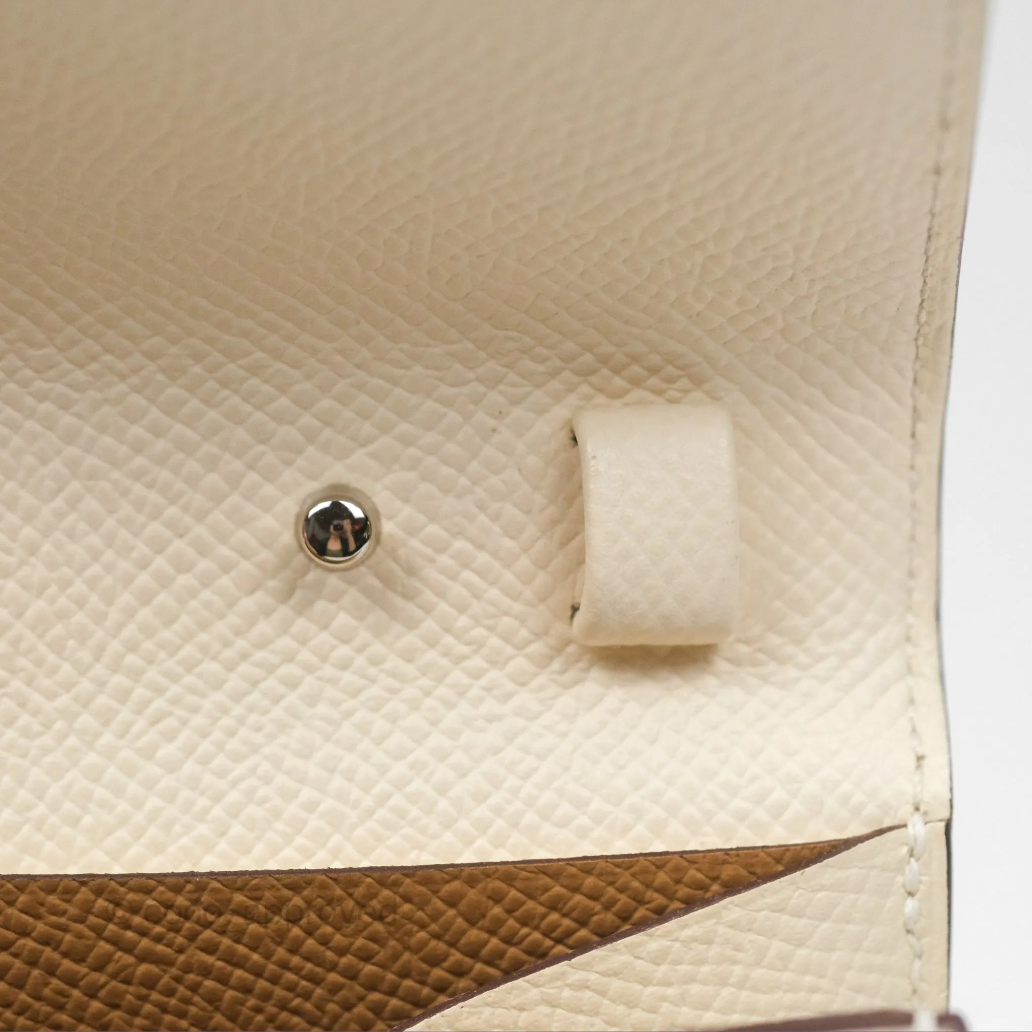 Hermes Epsom Clic 16 Wallet Nata I2 / Biscuit 48 Palladium Hardware