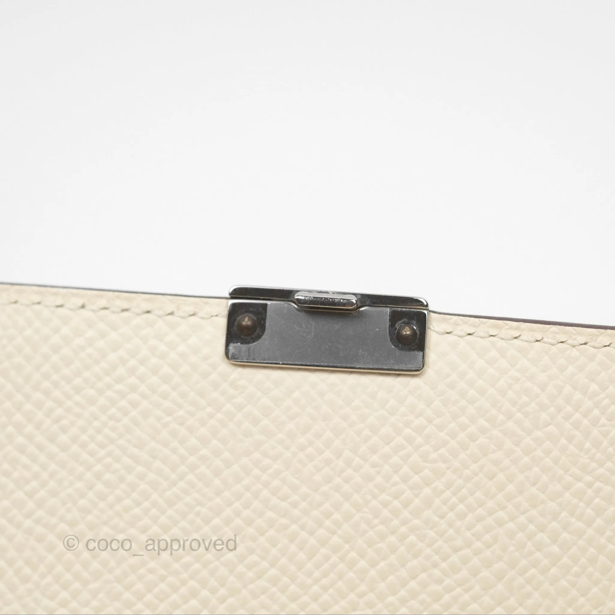Hermes Epsom Clic 16 Wallet Nata I2 / Biscuit 48 Palladium Hardware