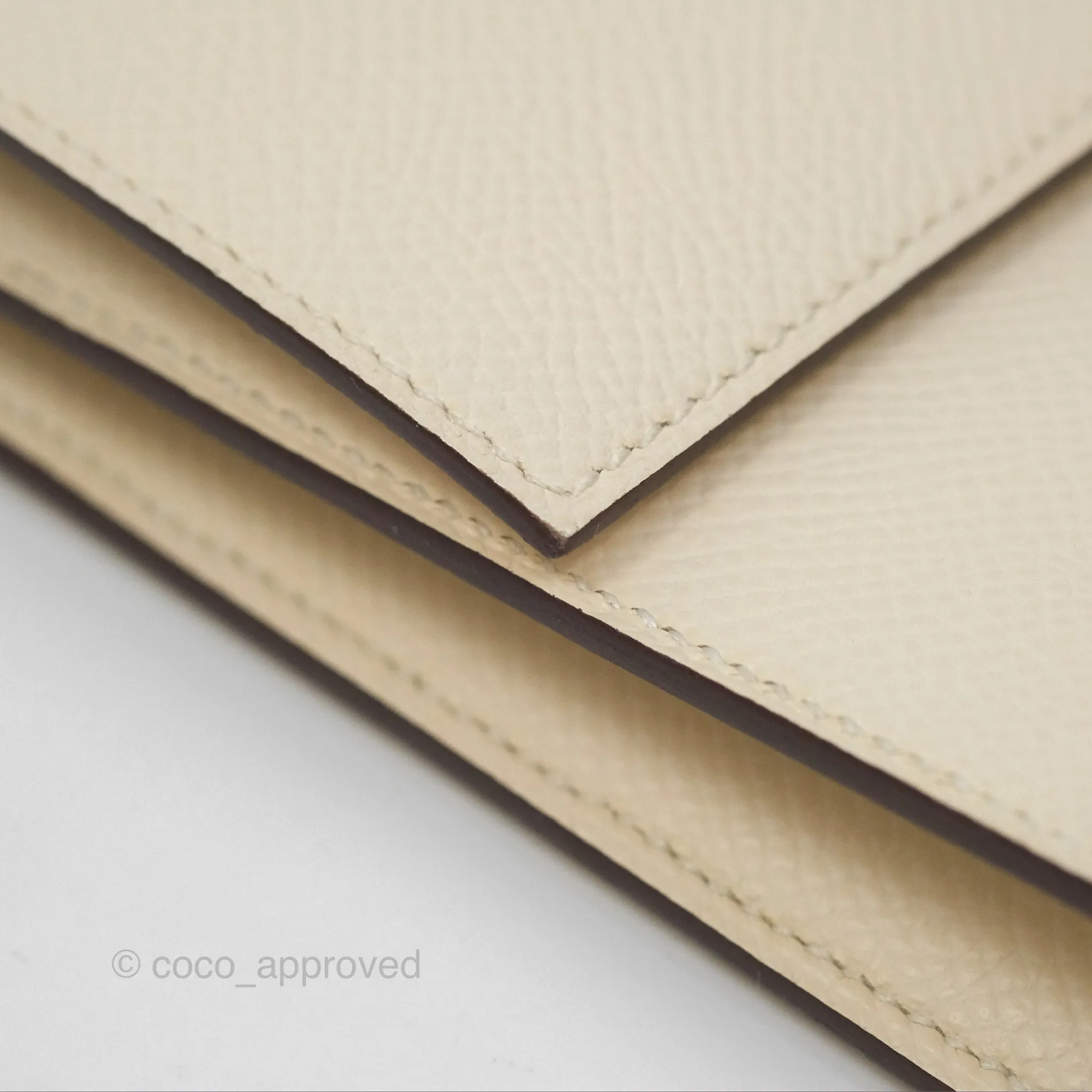 Hermes Epsom Clic 16 Wallet Nata I2 / Biscuit 48 Palladium Hardware