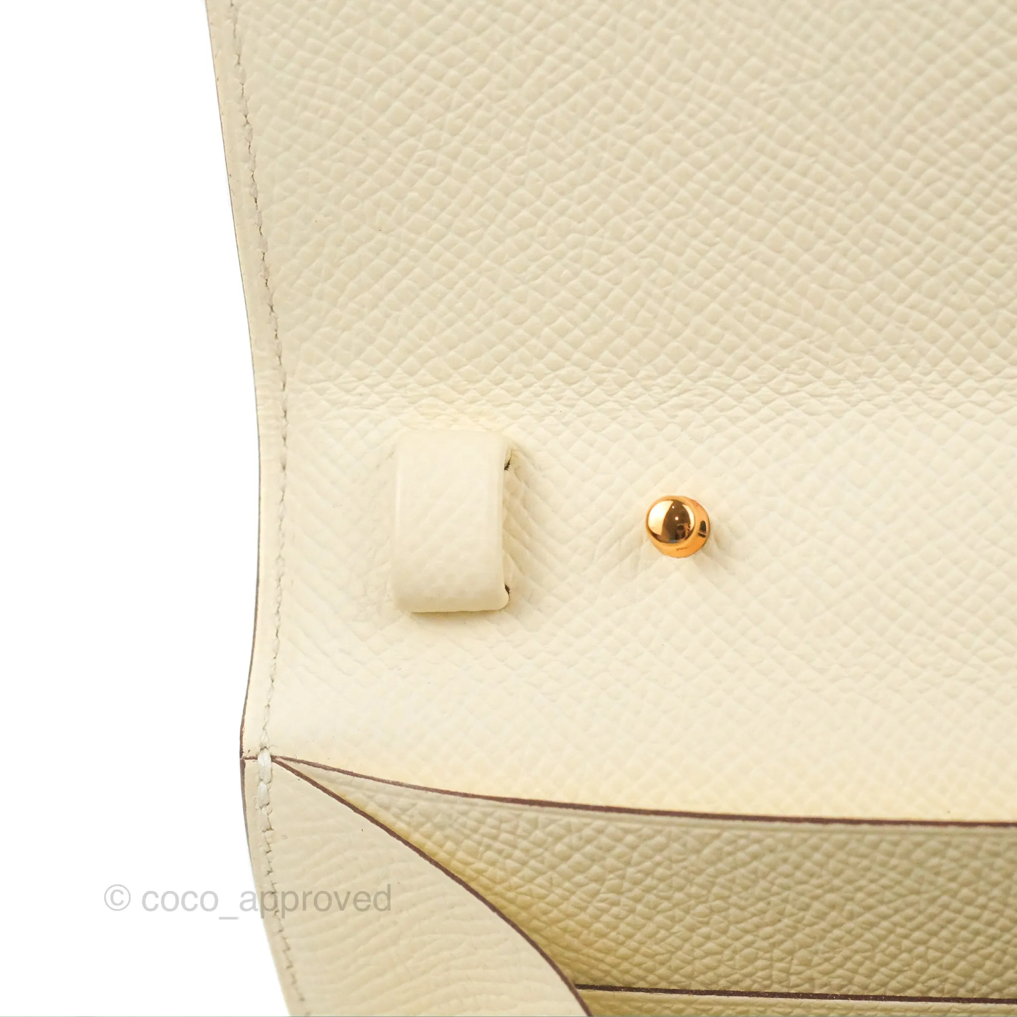 Hermes Epsom Clic 16 Wallet Nata Rose Gold Hardware