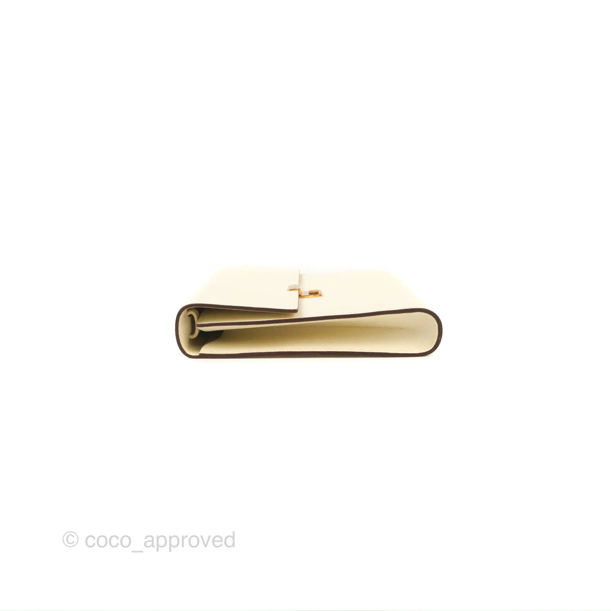 Hermes Epsom Clic 16 Wallet Nata Rose Gold Hardware