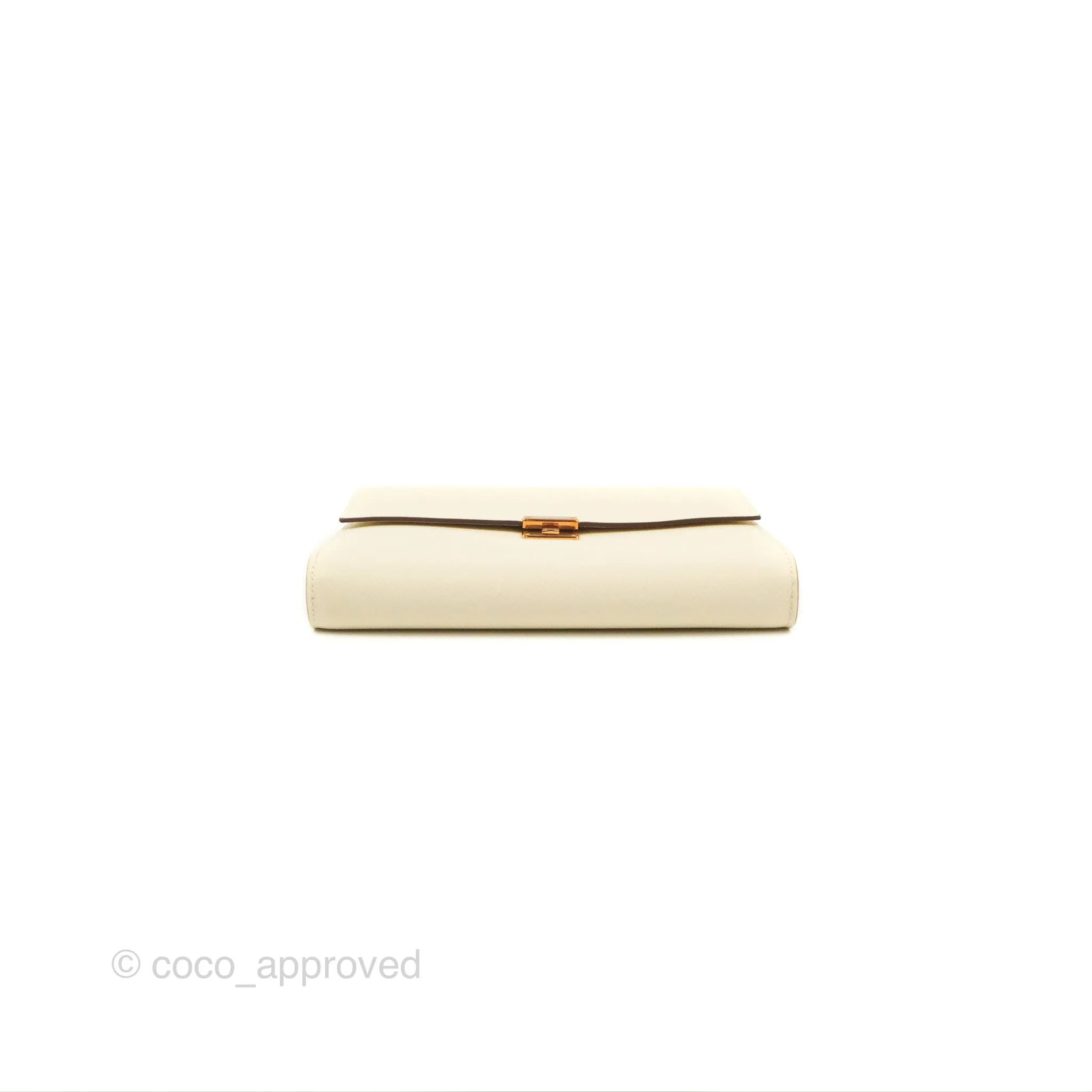 Hermes Epsom Clic 16 Wallet Nata Rose Gold Hardware