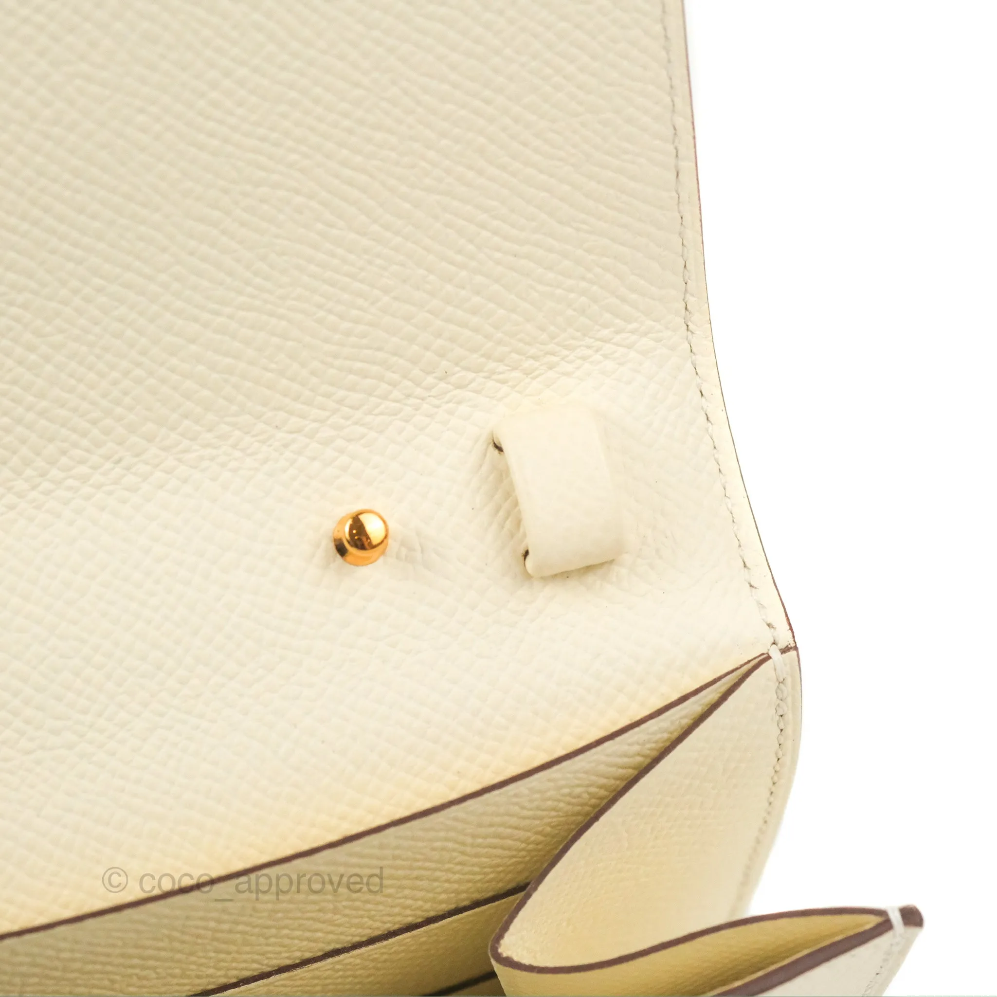 Hermes Epsom Clic 16 Wallet Nata Rose Gold Hardware