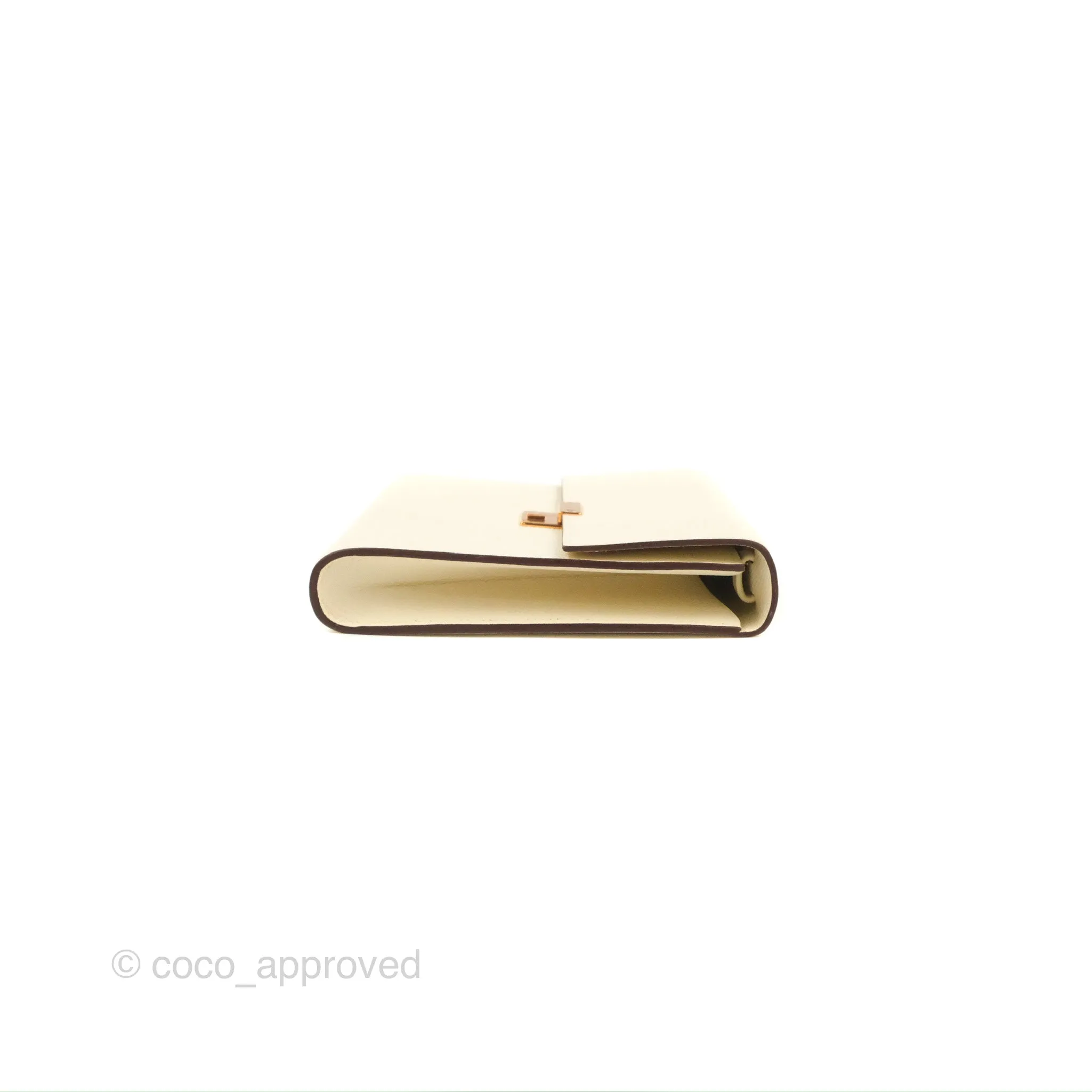 Hermes Epsom Clic 16 Wallet Nata Rose Gold Hardware