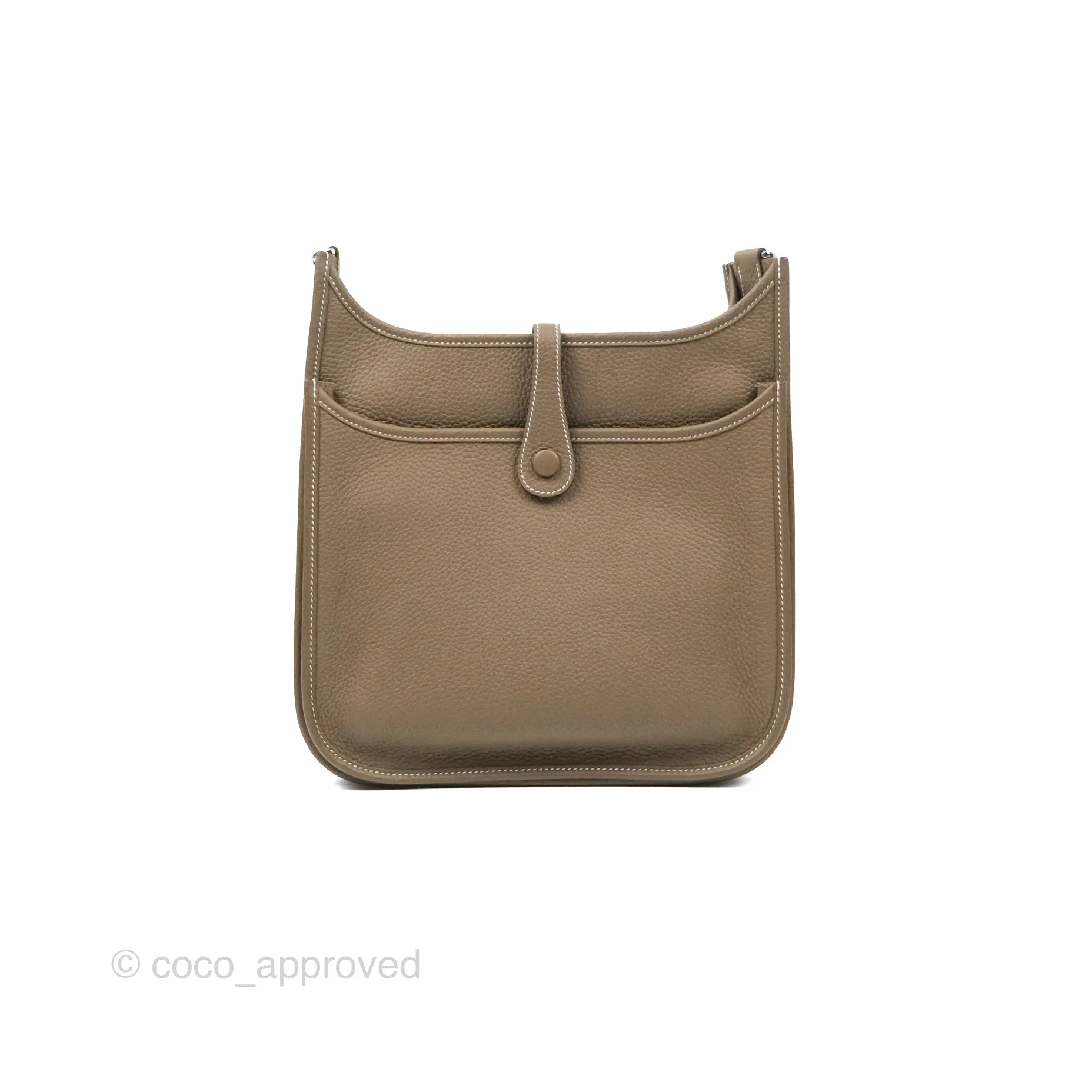 Hermes Evelyne III 29 Etoupe 18 Clemence Palladium Hardware