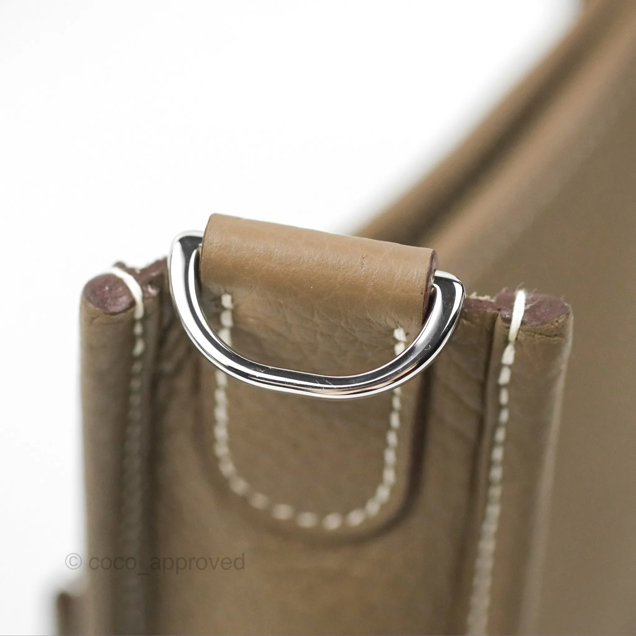 Hermes Evelyne III 29 Etoupe 18 Clemence Palladium Hardware