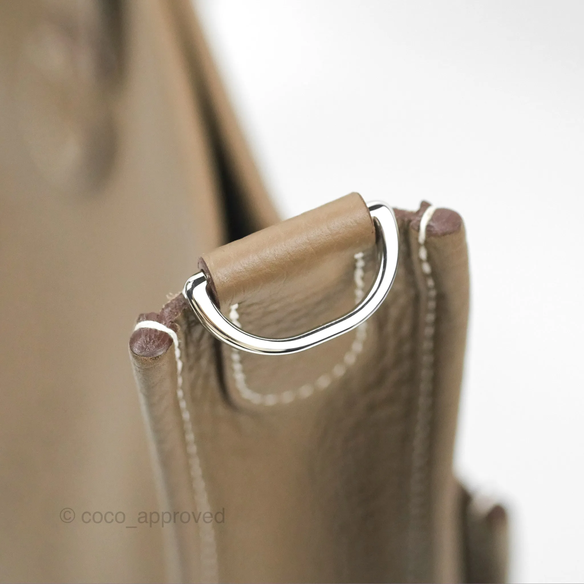 Hermes Evelyne III 29 Etoupe 18 Clemence Palladium Hardware