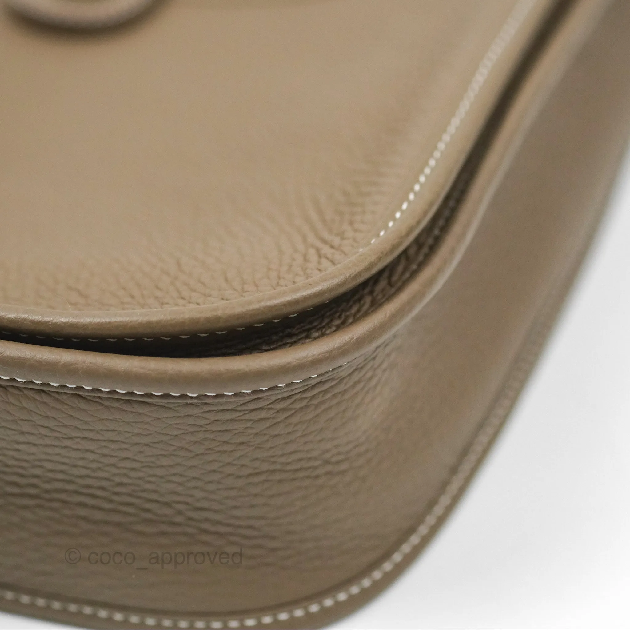 Hermes Evelyne III 29 Etoupe 18 Clemence Palladium Hardware