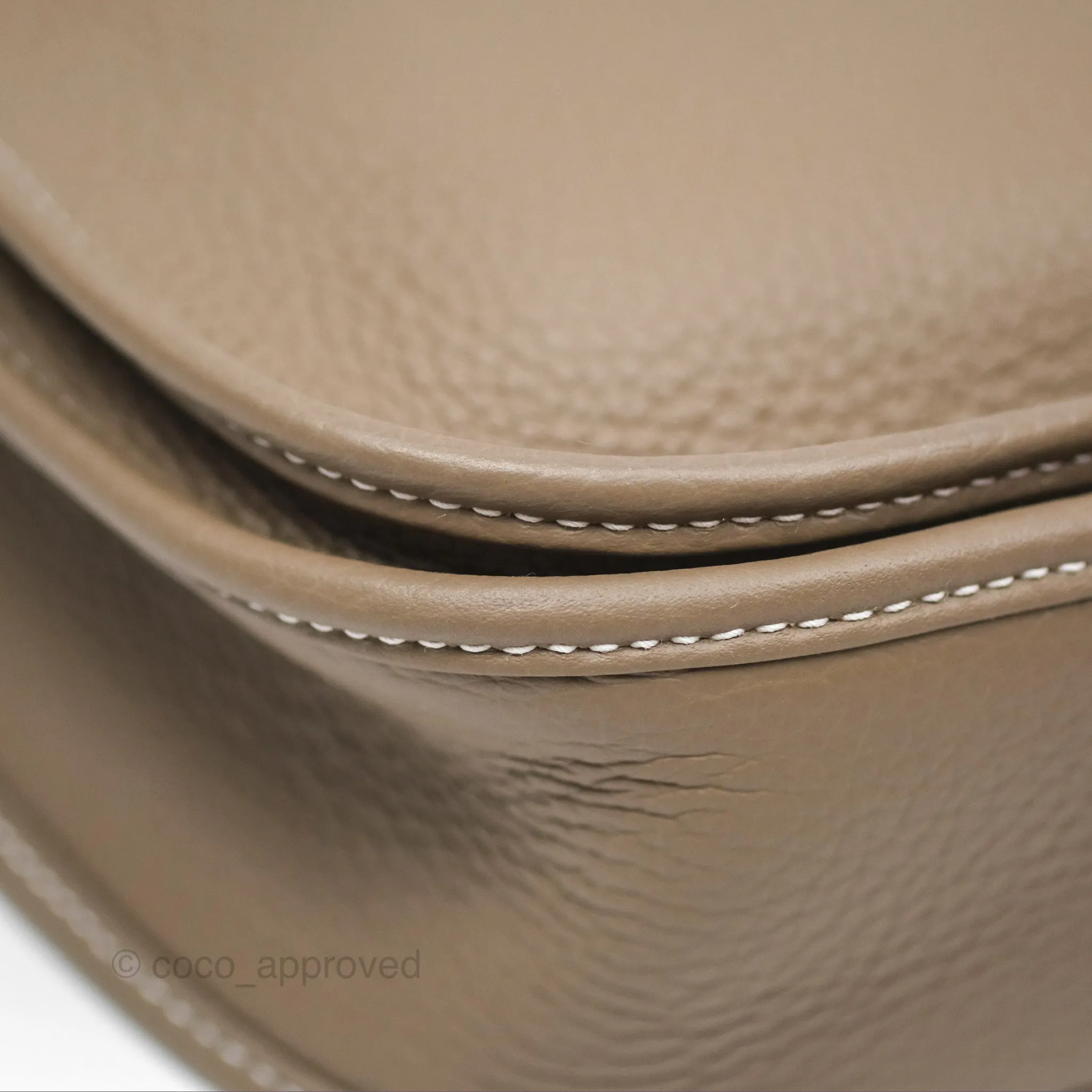 Hermes Evelyne III 29 Etoupe 18 Taurillon Clemence Palladium Hardware