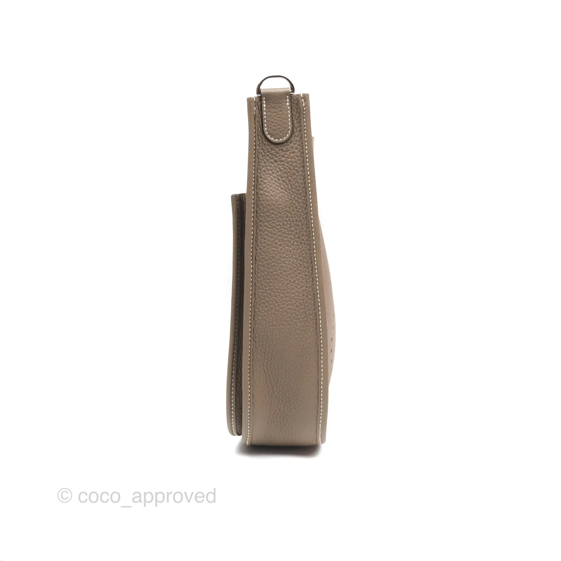Hermes Evelyne III 29 Etoupe 18 Taurillon Clemence Palladium Hardware