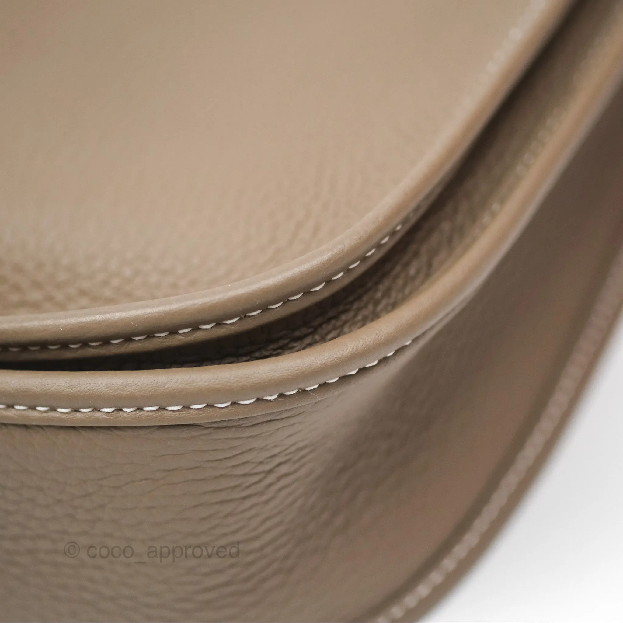 Hermes Evelyne III 29 Etoupe 18 Taurillon Clemence Palladium Hardware