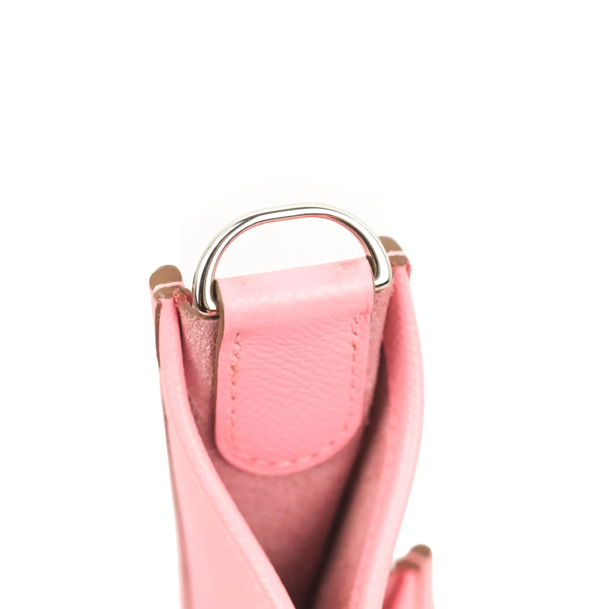 Hermes Evelyne Poche III 29 Veau Epsom 10 Rose Confetti Palladium Hardware