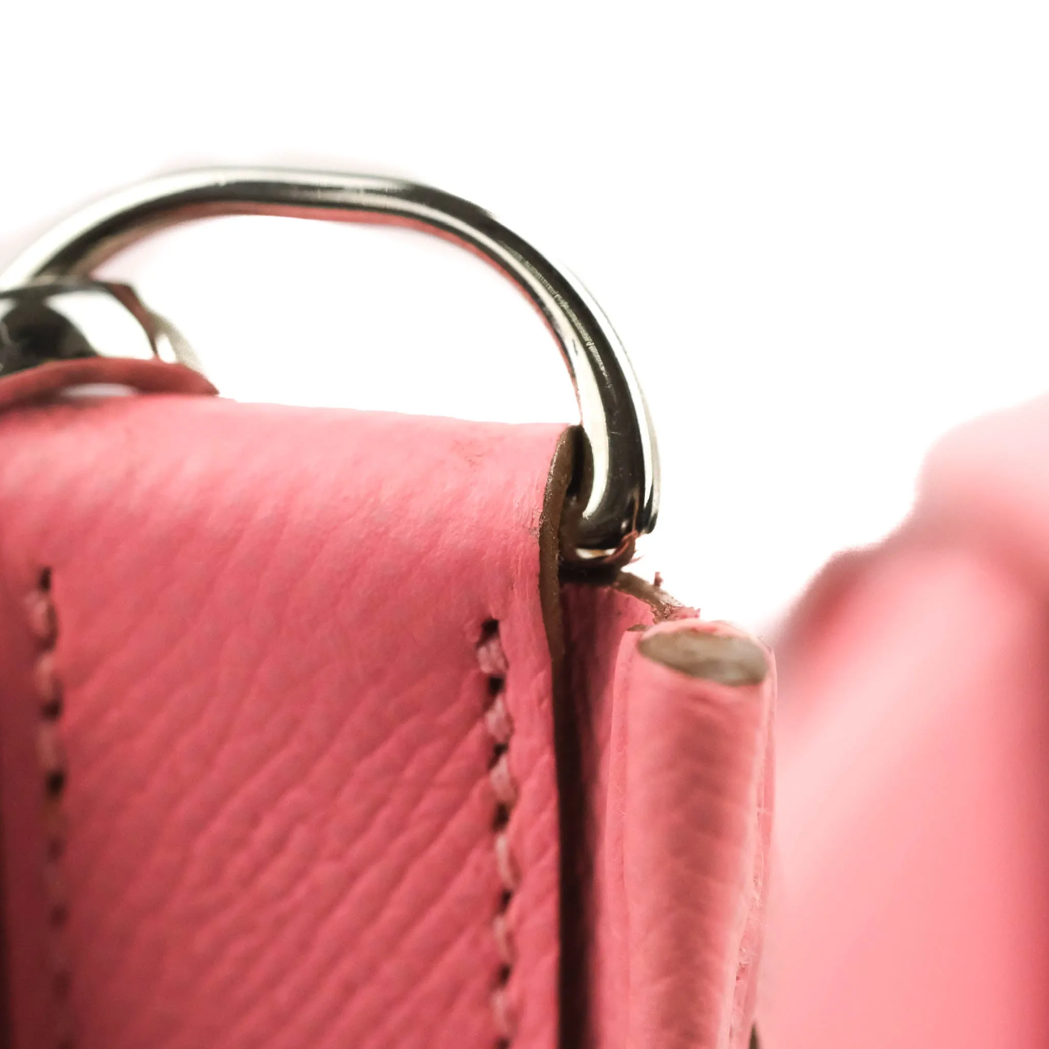 Hermes Evelyne Poche III 29 Veau Epsom 10 Rose Confetti Palladium Hardware