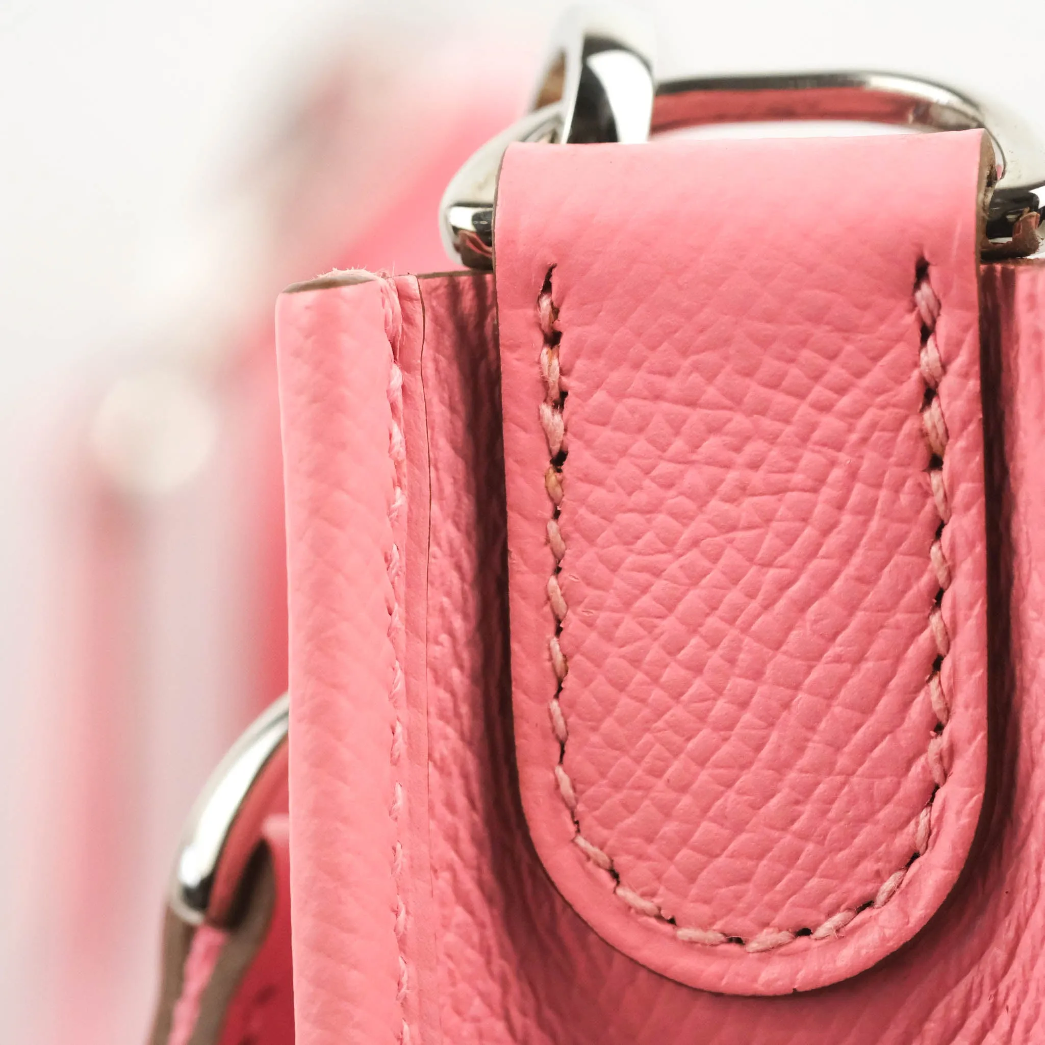 Hermes Evelyne Poche III 29 Veau Epsom 10 Rose Confetti Palladium Hardware