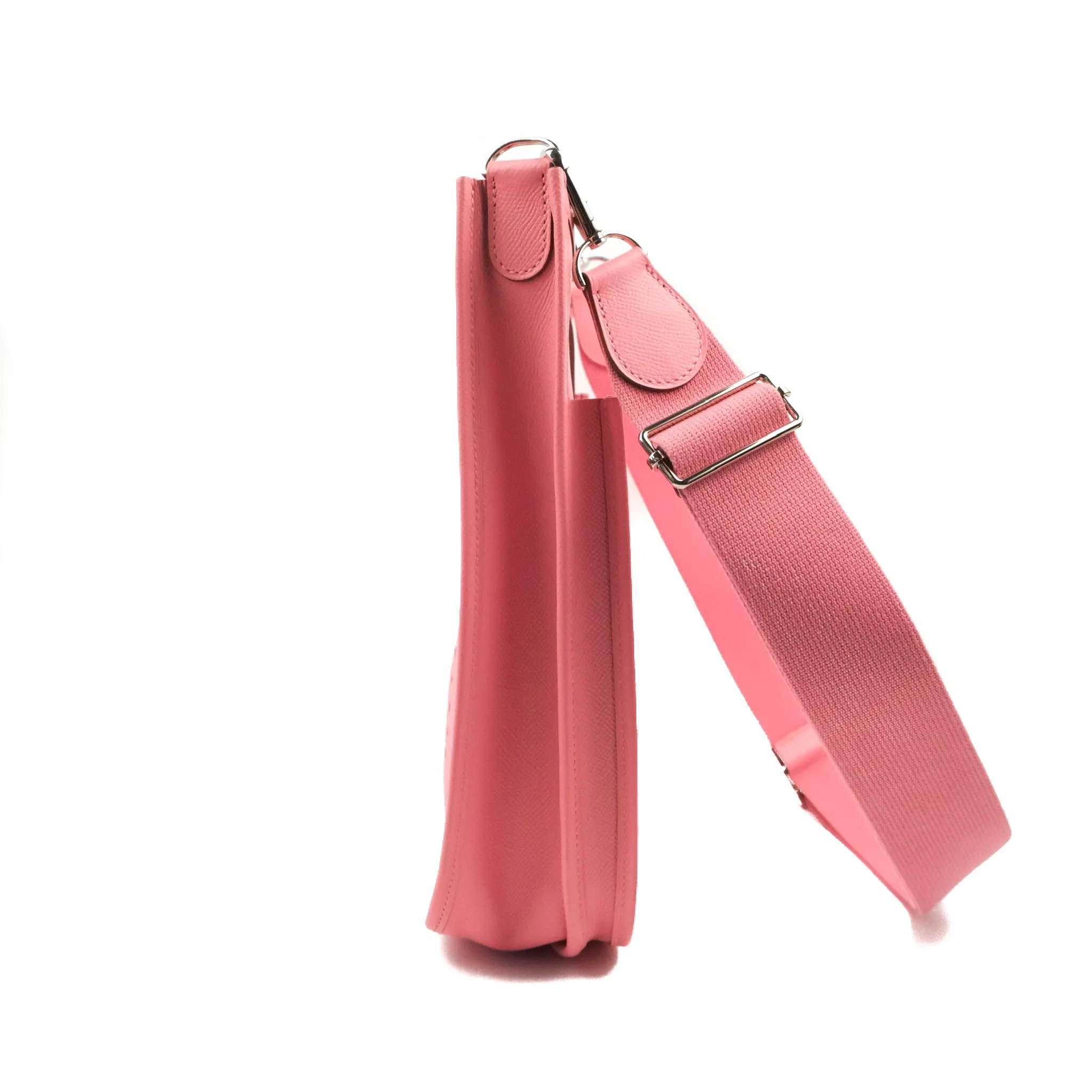 Hermes Evelyne Poche III 29 Veau Epsom 10 Rose Confetti Palladium Hardware