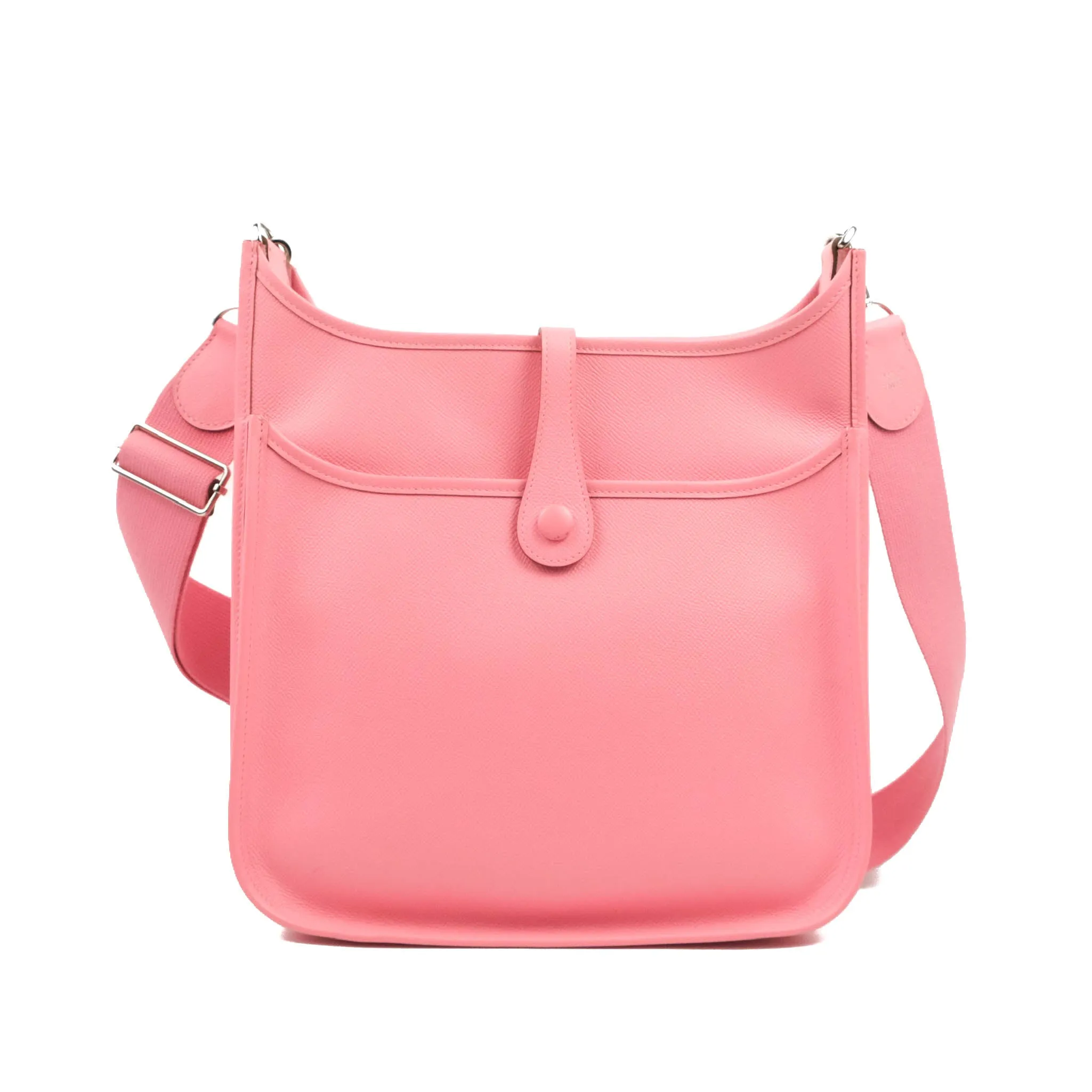 Hermes Evelyne Poche III 29 Veau Epsom 10 Rose Confetti Palladium Hardware