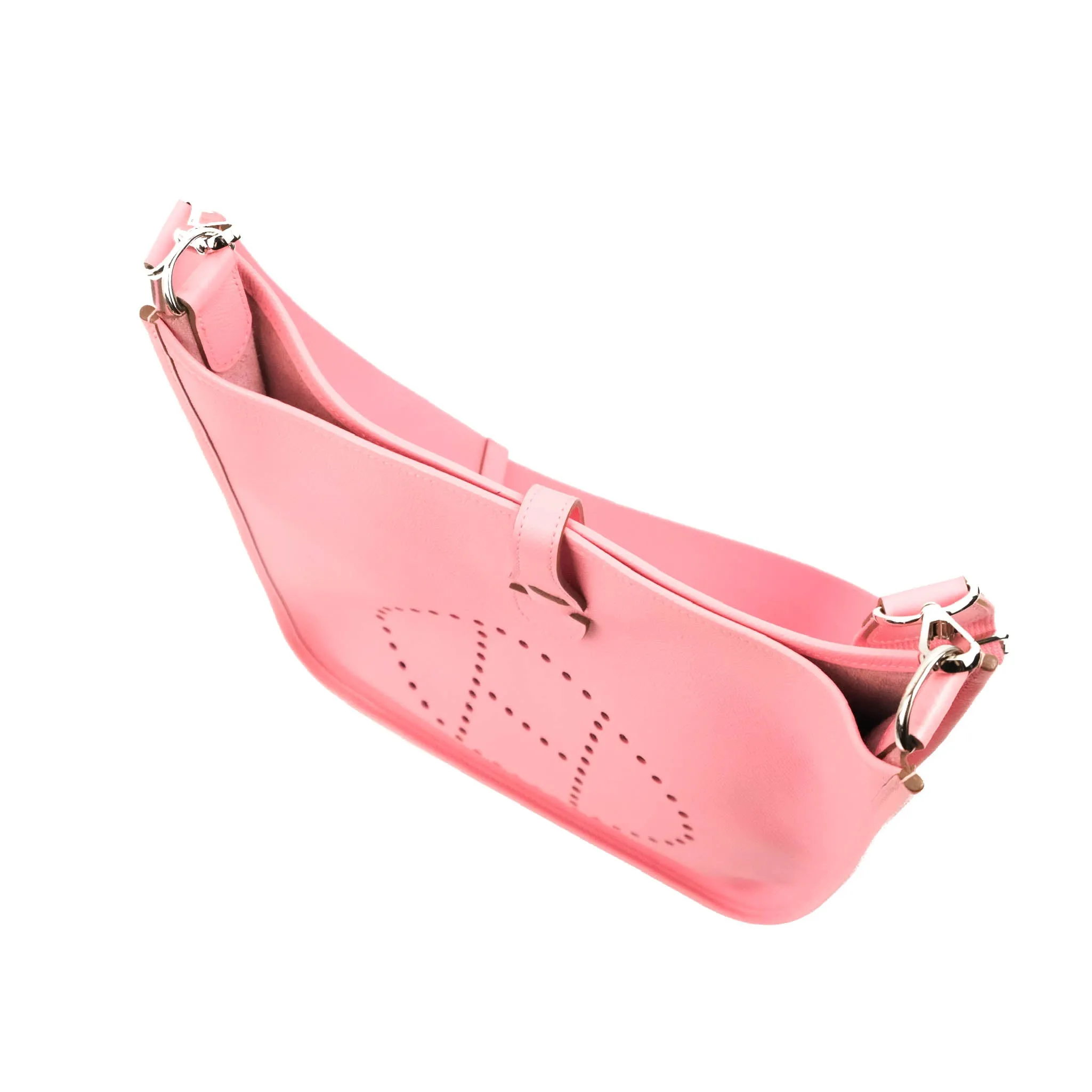 Hermes Evelyne Poche III 29 Veau Epsom 10 Rose Confetti Palladium Hardware