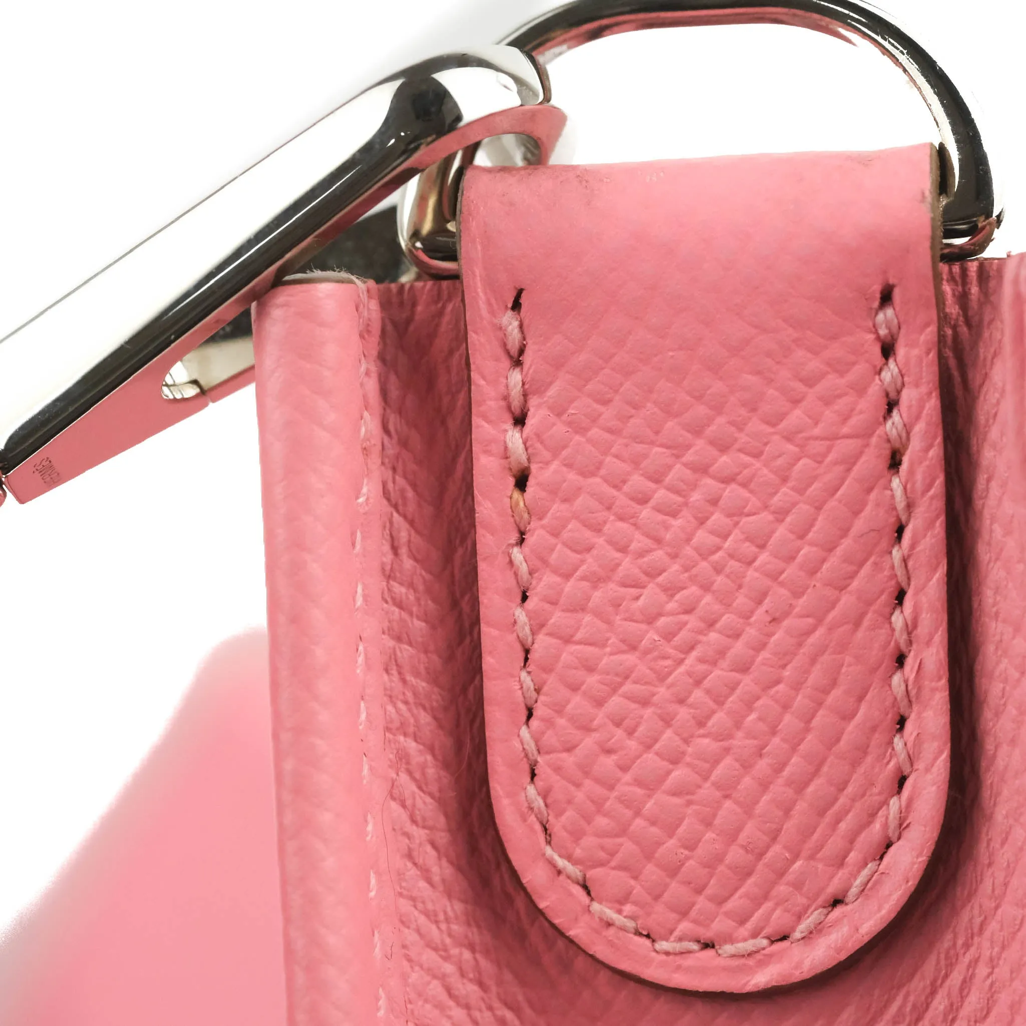 Hermes Evelyne Poche III 29 Veau Epsom 10 Rose Confetti Palladium Hardware