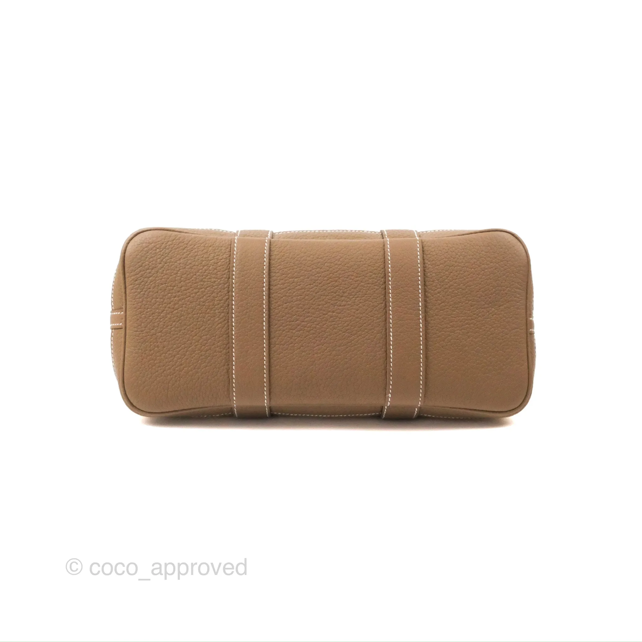 Hermes Garden Party 30 Beton 8L/Etoupe 18 Canvas Negonda With Twilly