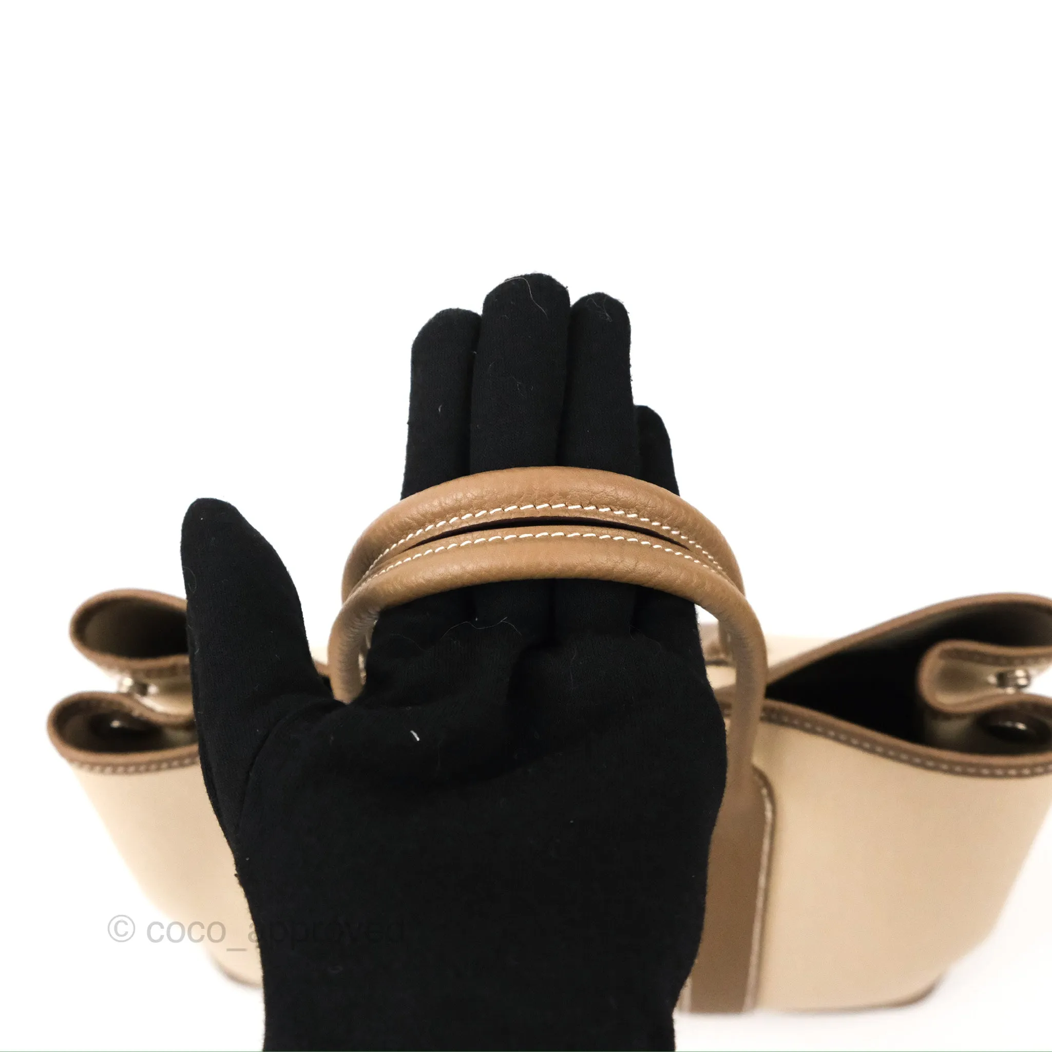 Hermes Garden Party 30 Beton 8L/Etoupe 18 Canvas Negonda With Twilly