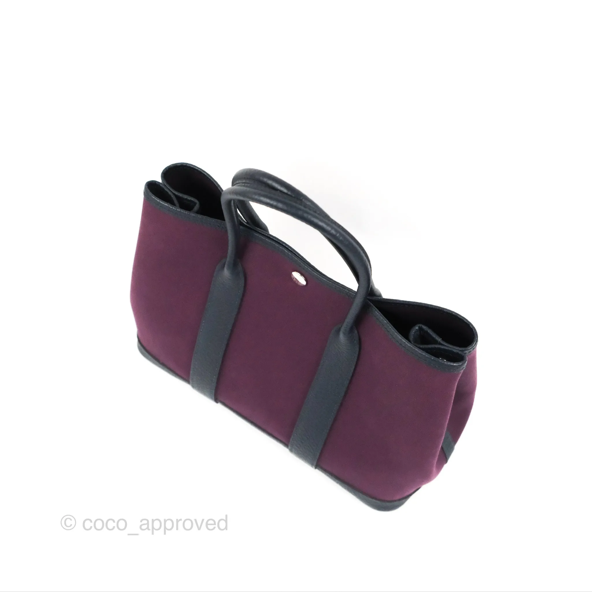 Hermes Garden Party 30 Cassis N5 / Bleu Nuit 2Z Country/Canvas