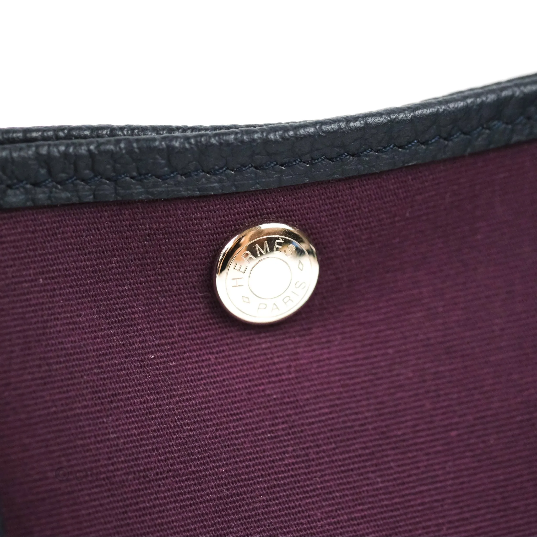 Hermes Garden Party 30 Cassis N5 / Bleu Nuit 2Z Country/Canvas