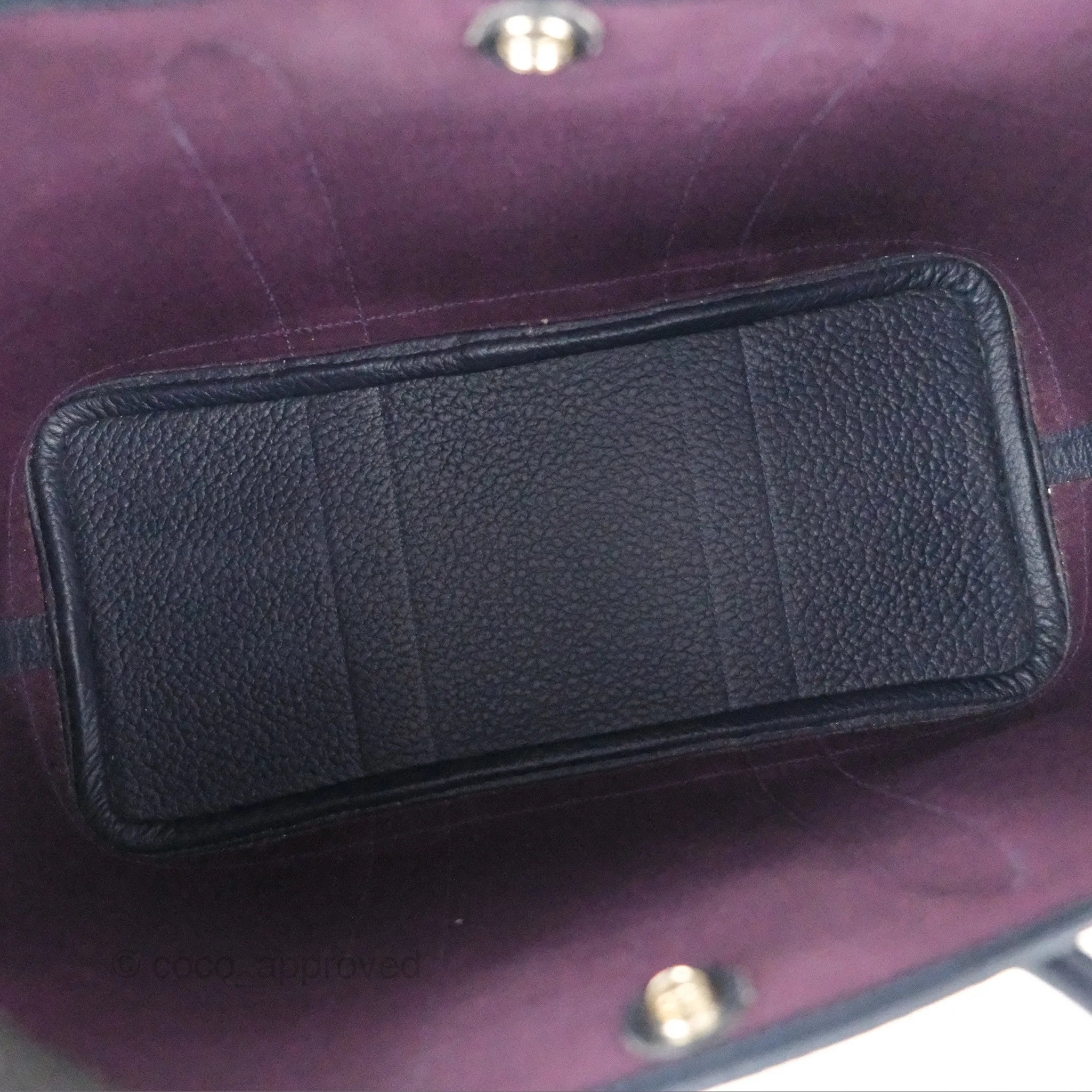 Hermes Garden Party 30 Cassis N5 / Bleu Nuit 2Z Country/Canvas