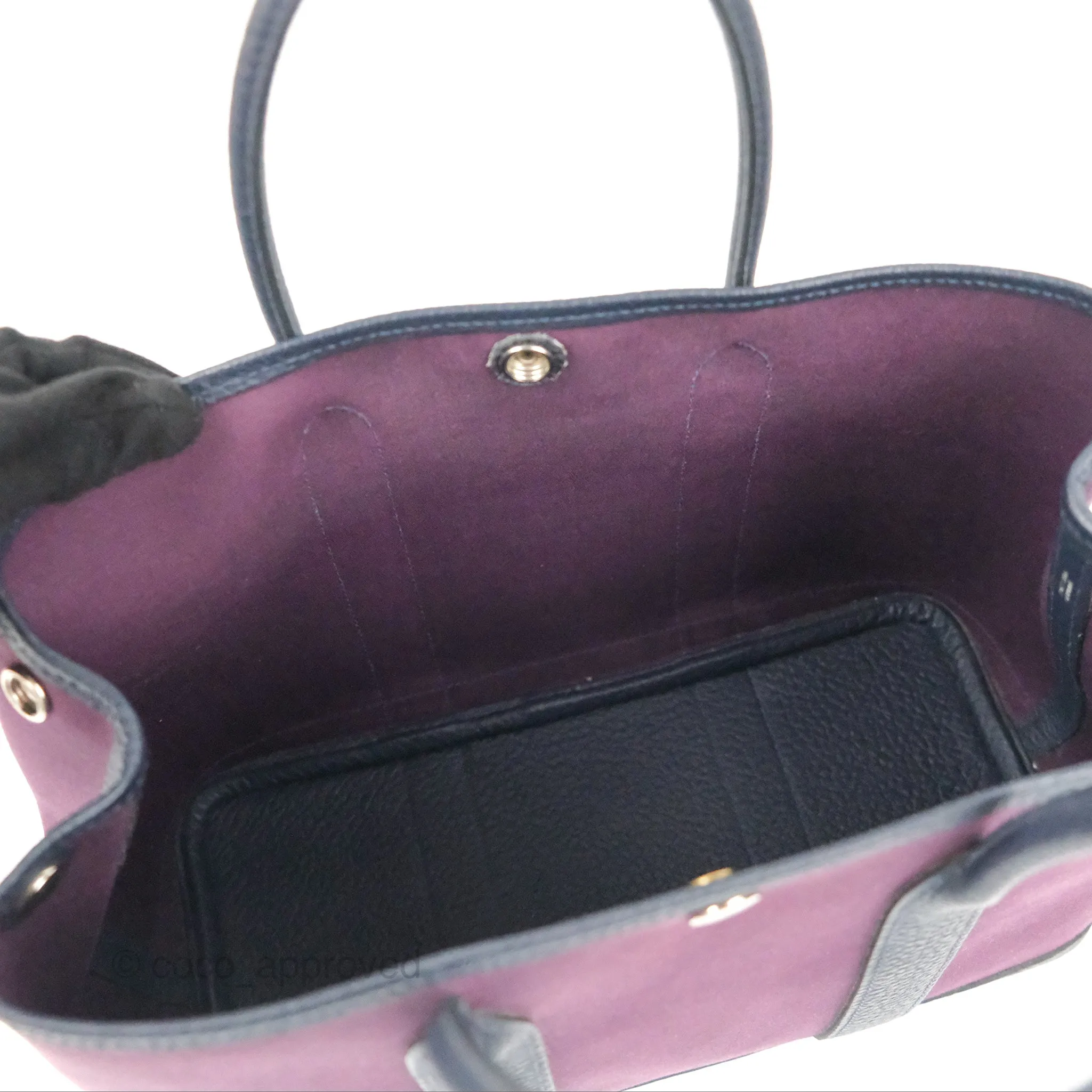 Hermes Garden Party 30 Cassis N5 / Bleu Nuit 2Z Country/Canvas