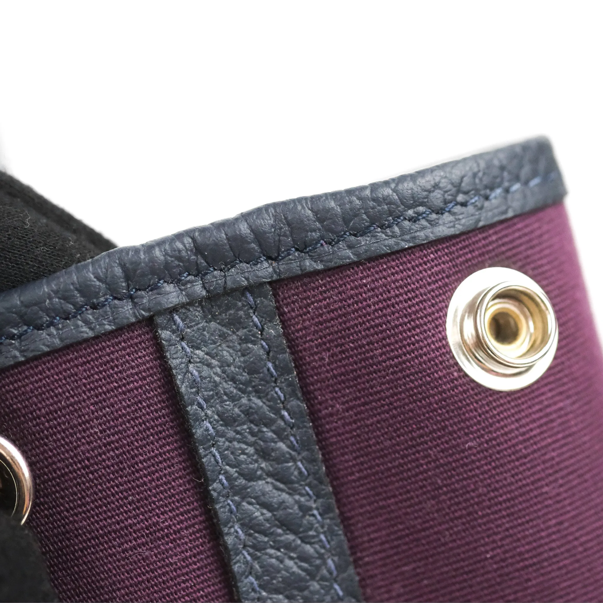Hermes Garden Party 30 Cassis N5 / Bleu Nuit 2Z Country/Canvas