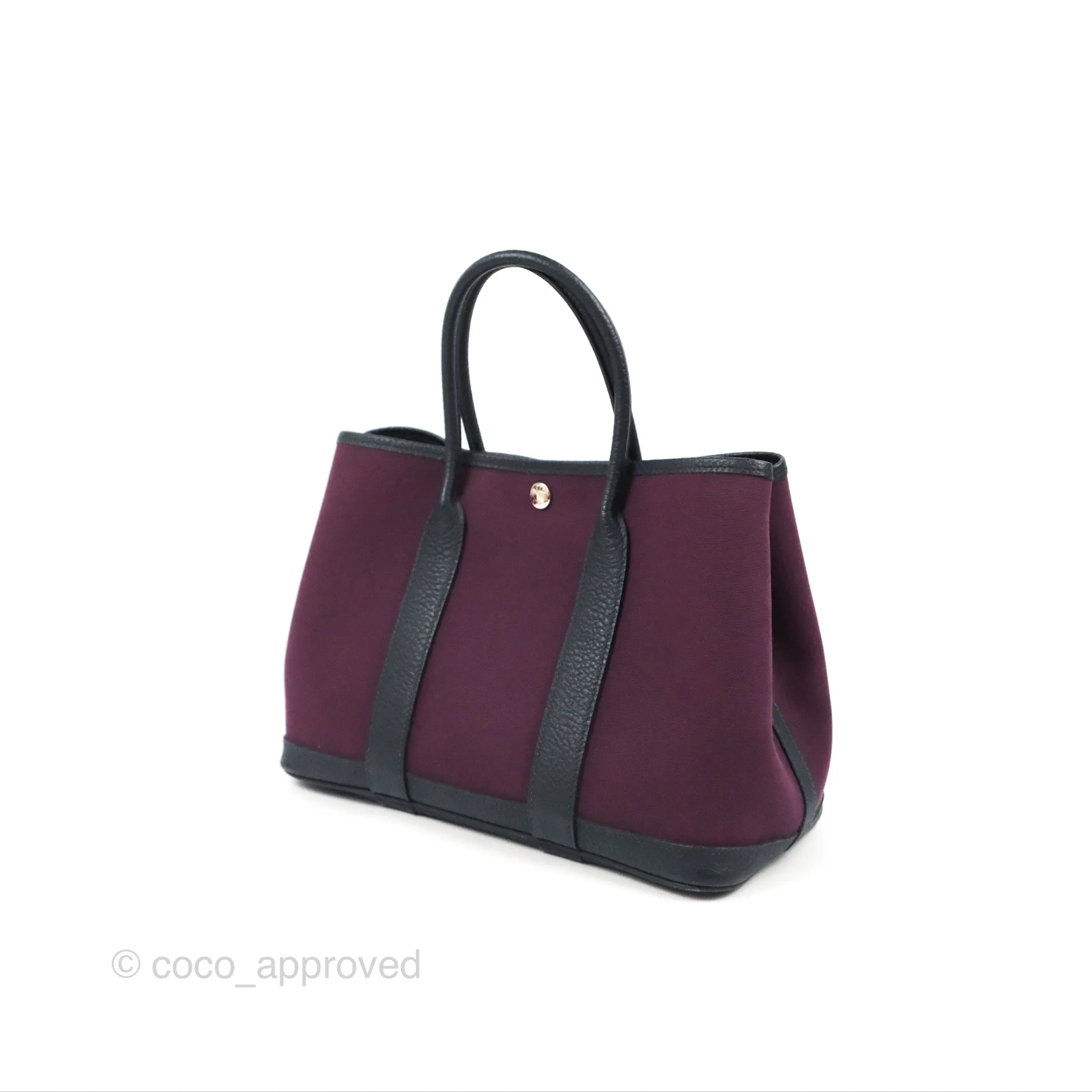 Hermes Garden Party 30 Cassis N5 / Bleu Nuit 2Z Country/Canvas