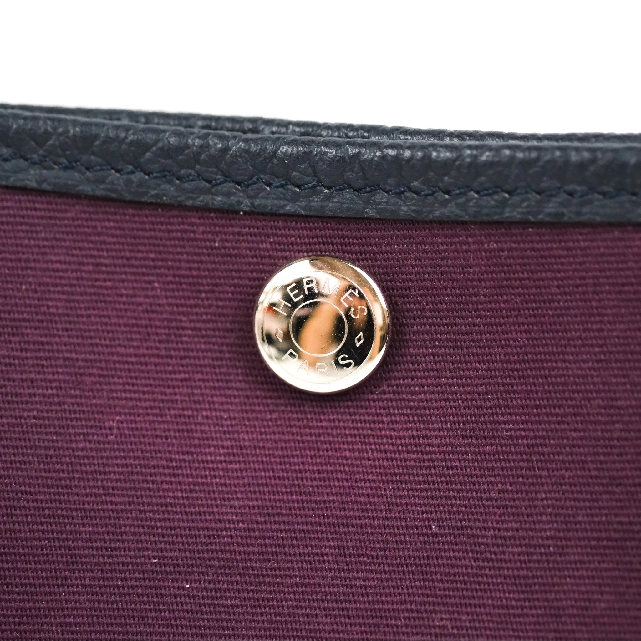 Hermes Garden Party 30 Cassis N5 / Bleu Nuit 2Z Country/Canvas