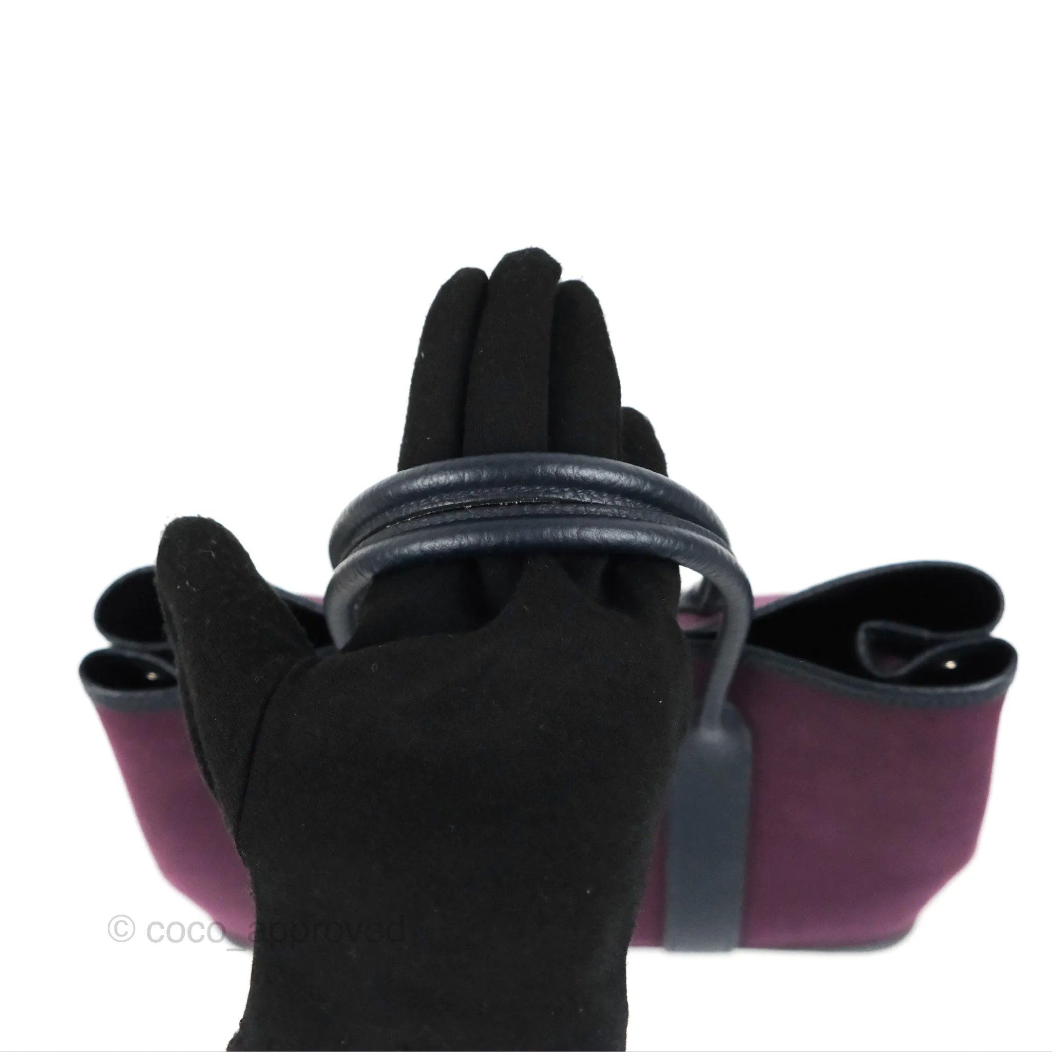 Hermes Garden Party 30 Cassis N5 / Bleu Nuit 2Z Country/Canvas