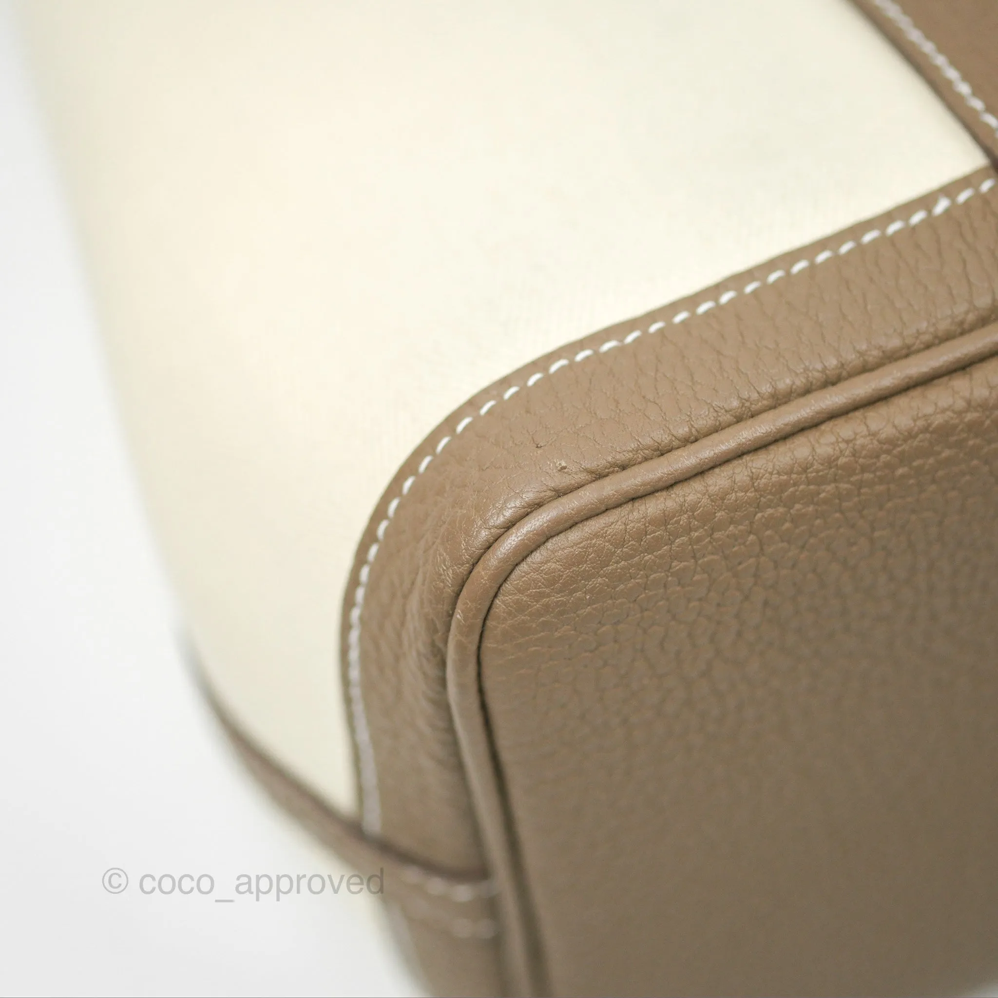 Hermes Garden Party 30 Nata I2 Etoupe 18 Canvas