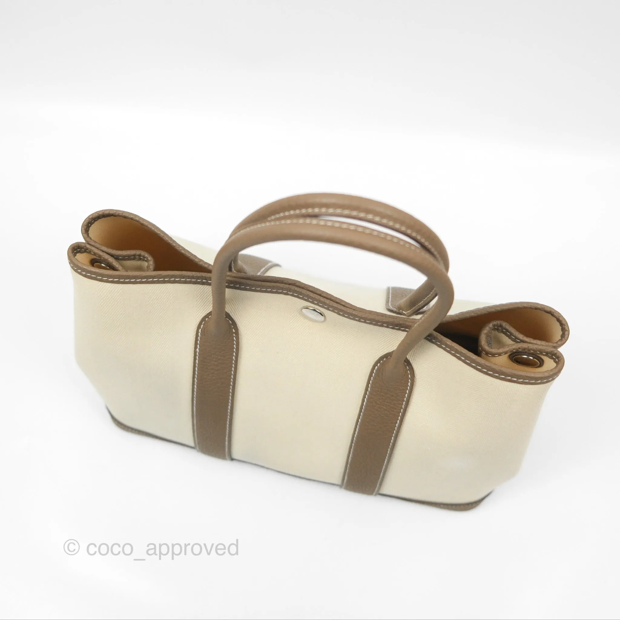 Hermes Garden Party 30 Nata I2 Etoupe 18 Canvas