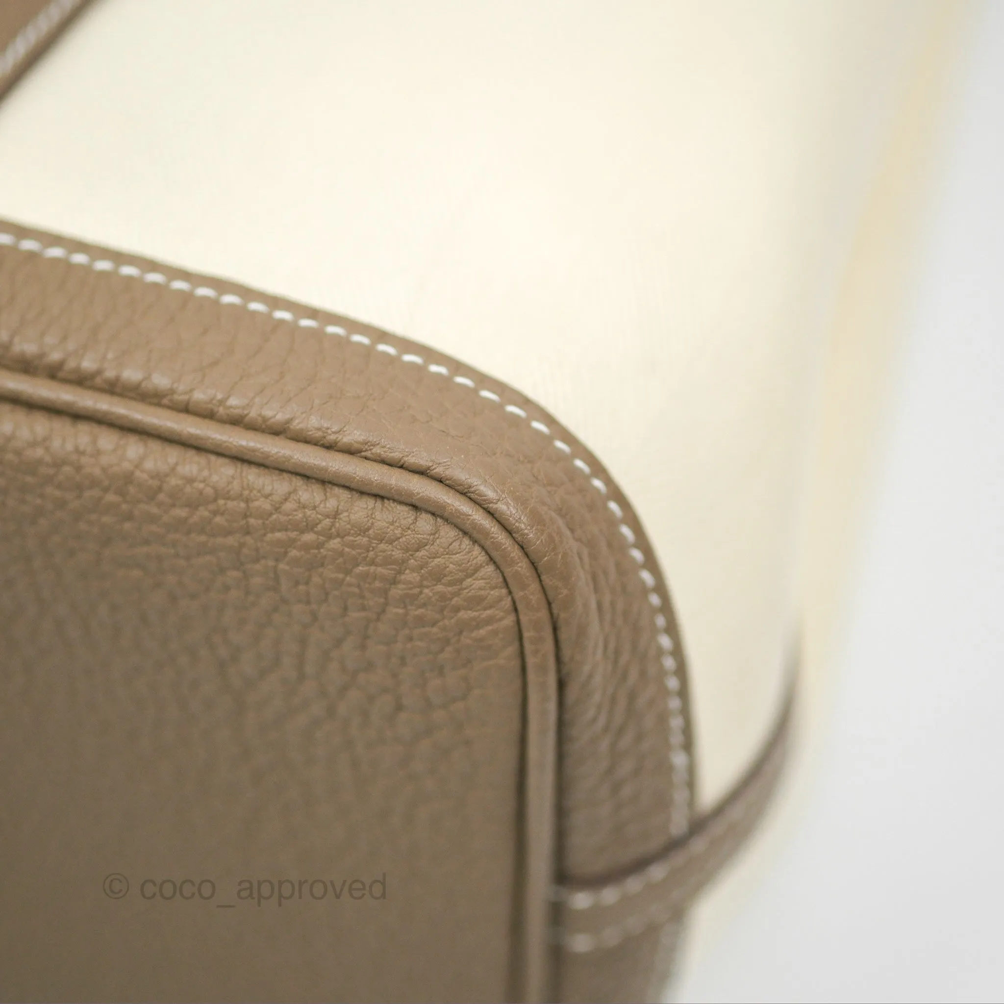 Hermes Garden Party 30 Nata I2 Etoupe 18 Canvas