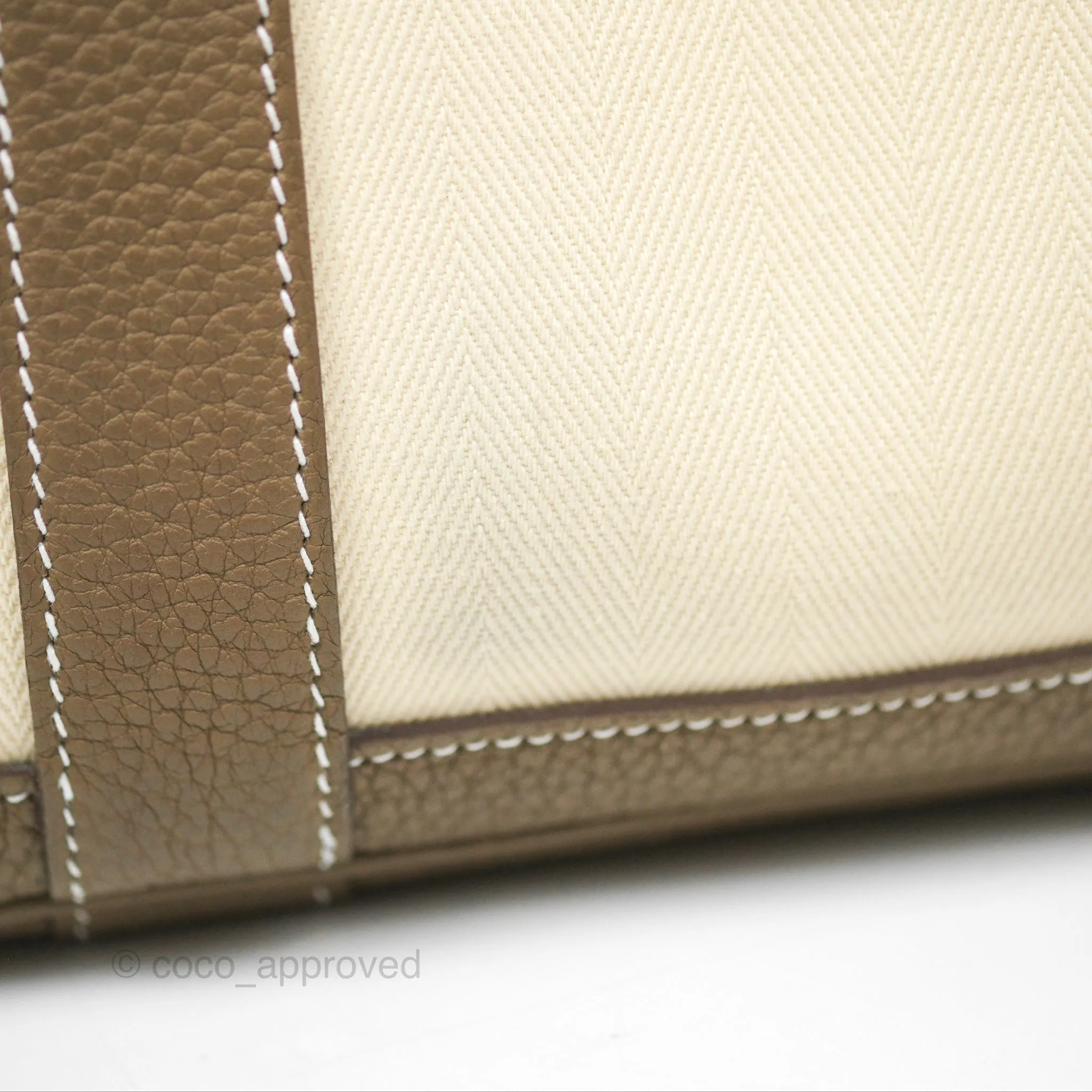 Hermes Garden Party 30 Nata I2 Etoupe 18 Canvas