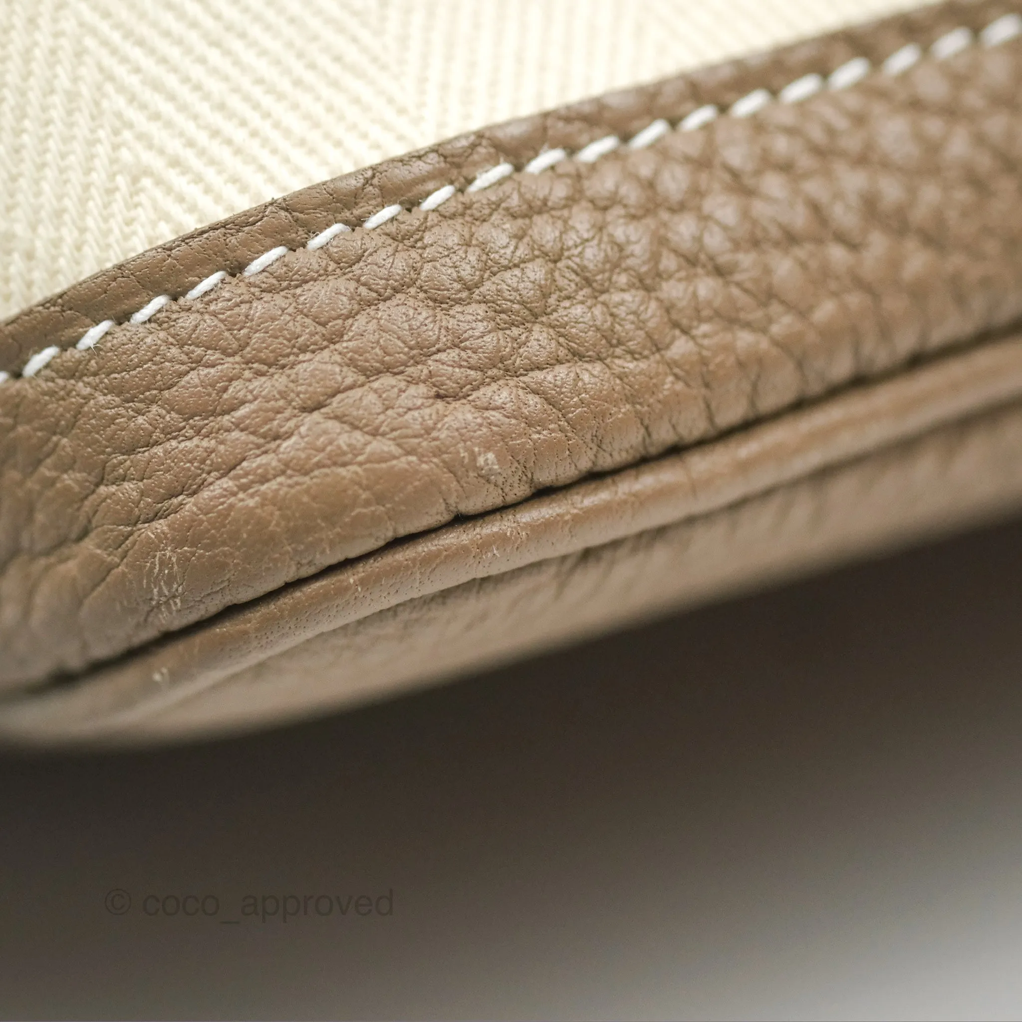 Hermes Garden Party 30 Nata I2 Etoupe 18 Canvas