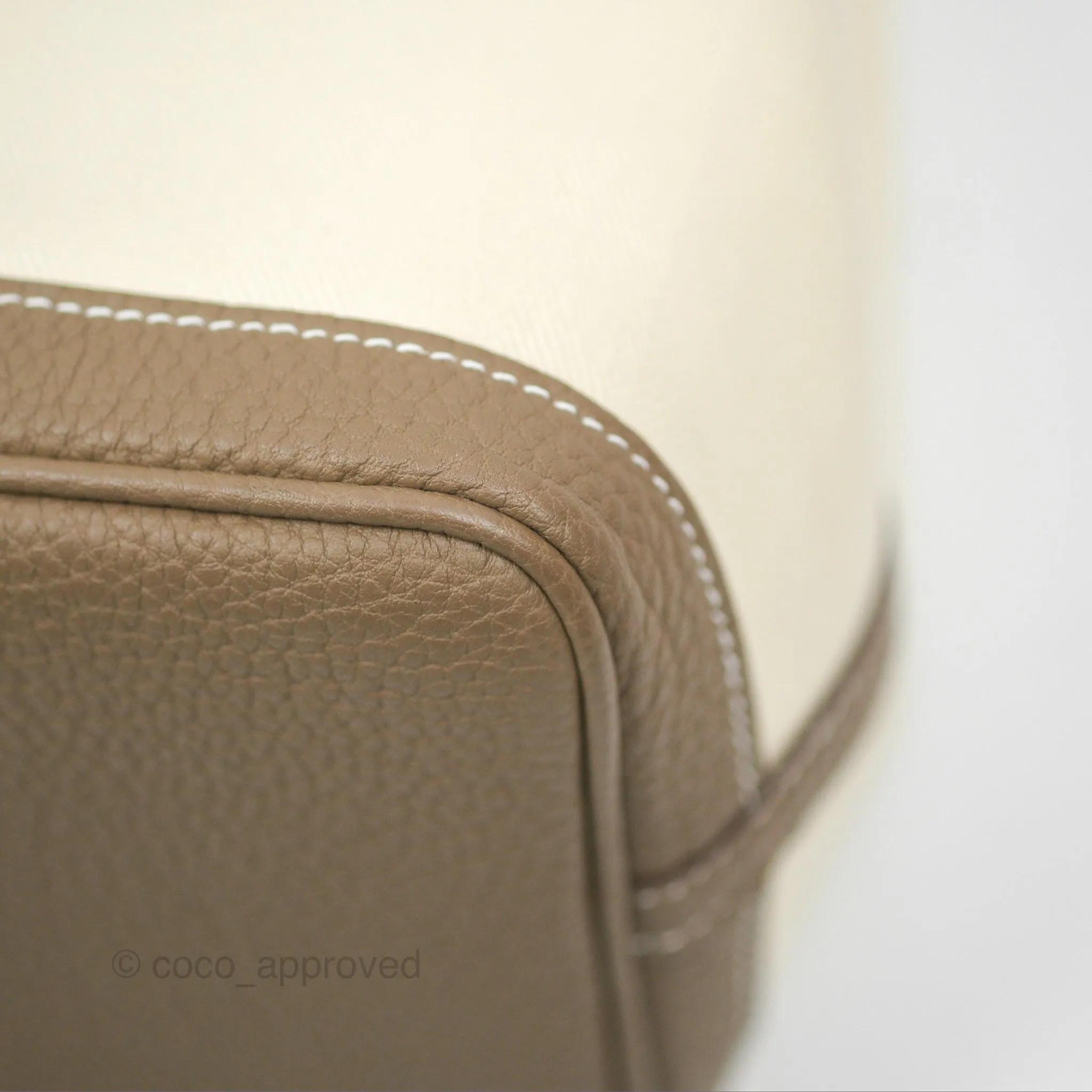 Hermes Garden Party 30 Nata I2 Etoupe 18 Canvas