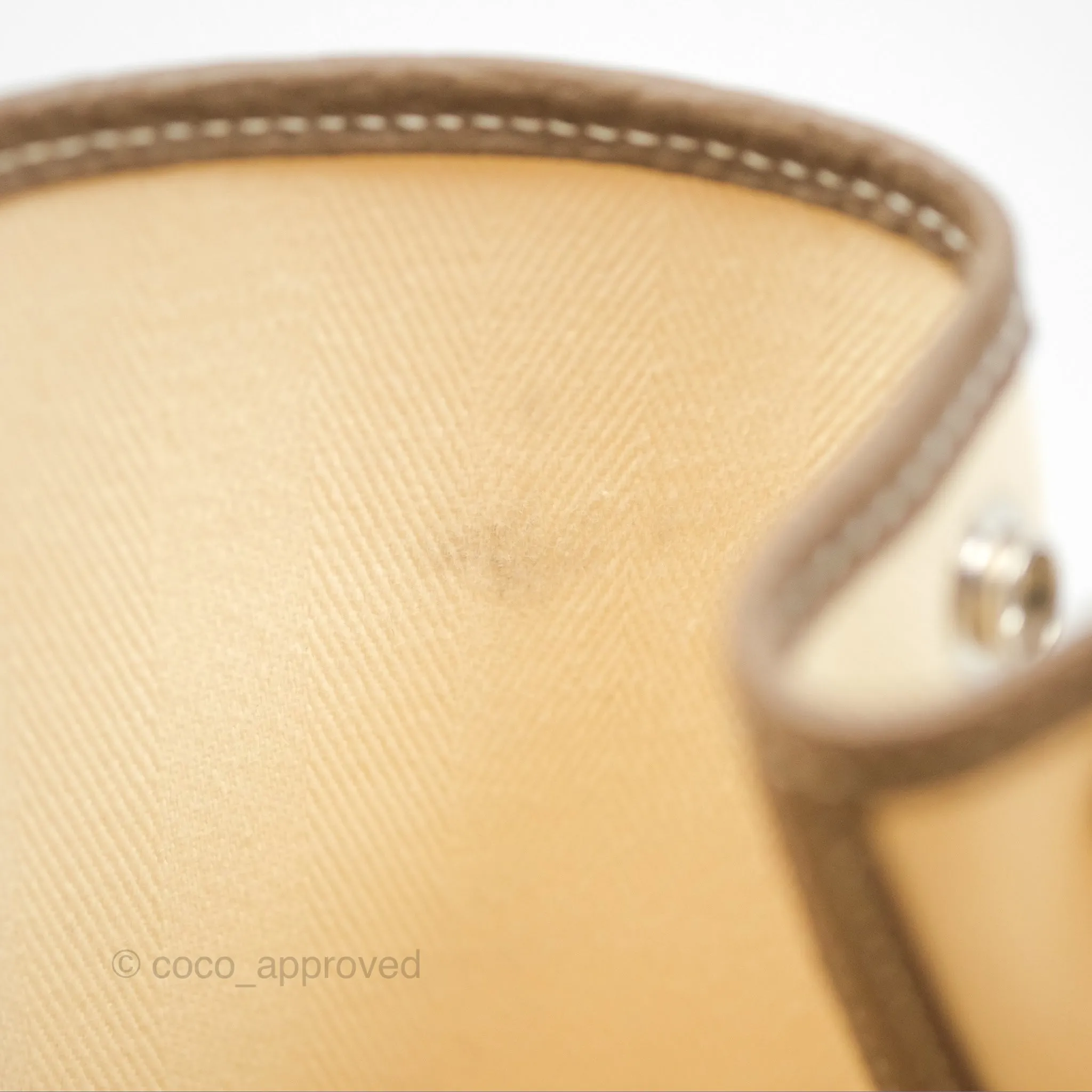 Hermes Garden Party 30 Nata I2 Etoupe 18 Canvas
