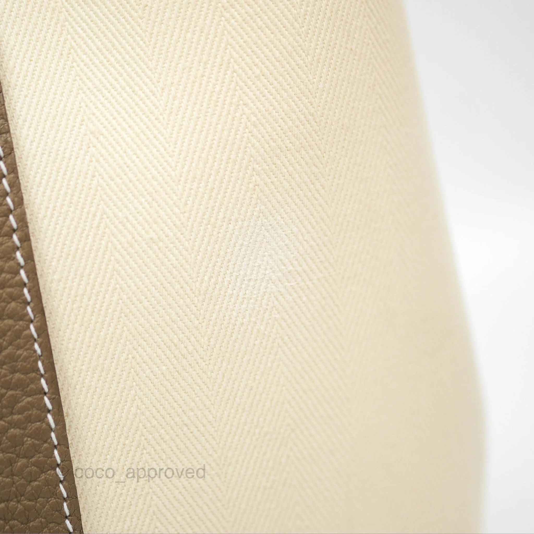Hermes Garden Party 30 Nata I2 Etoupe 18 Canvas