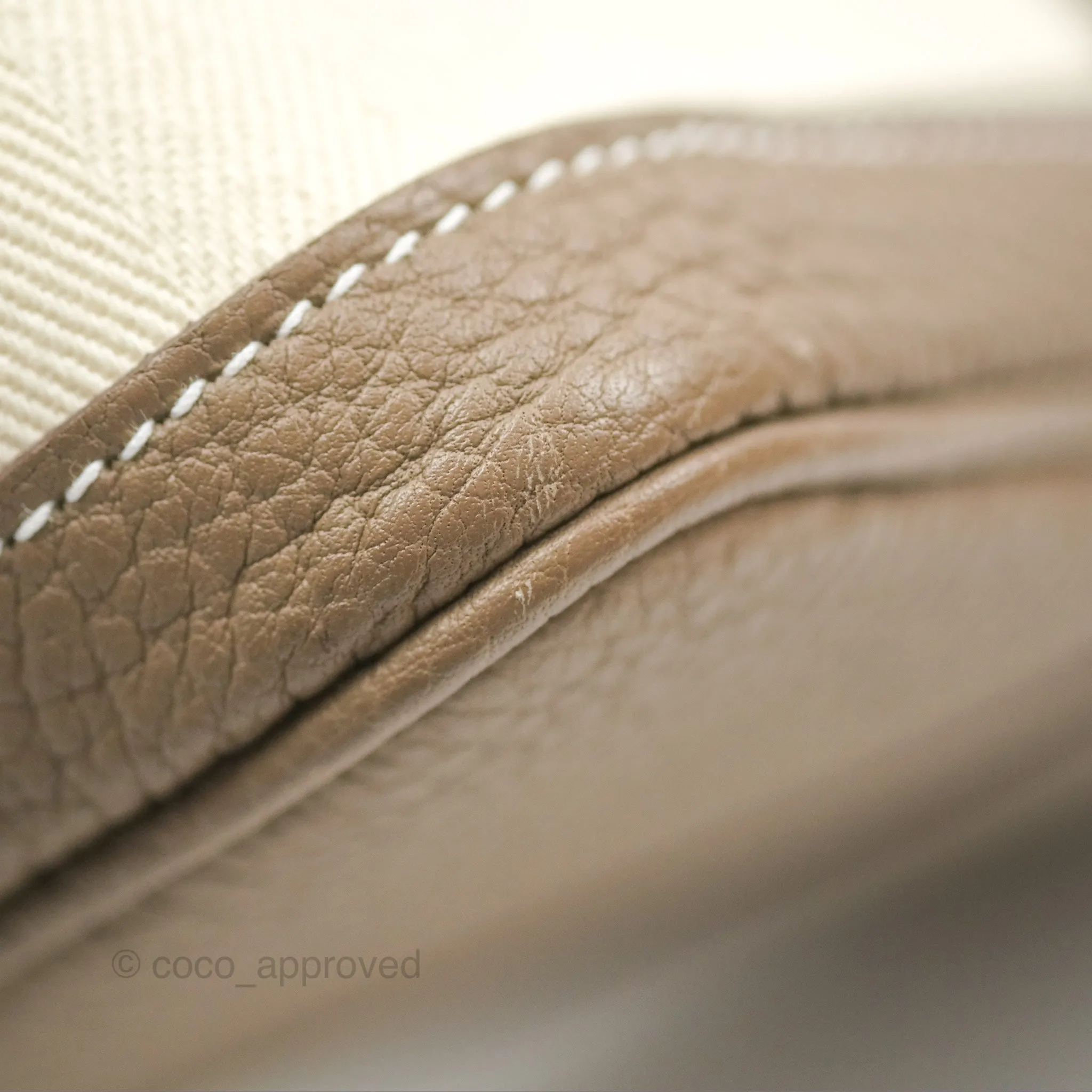Hermes Garden Party 30 Nata I2 Etoupe 18 Canvas