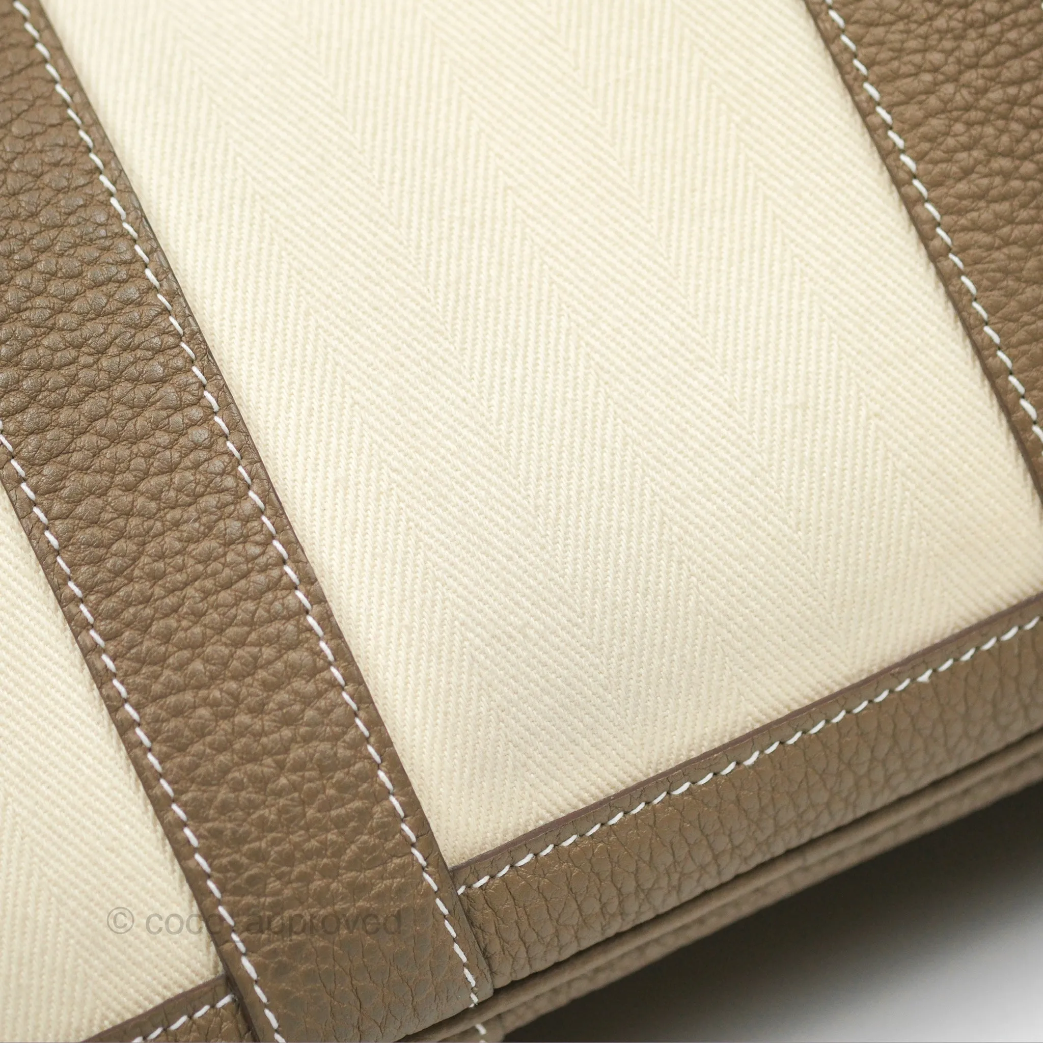 Hermes Garden Party 30 Nata I2 Etoupe 18 Canvas