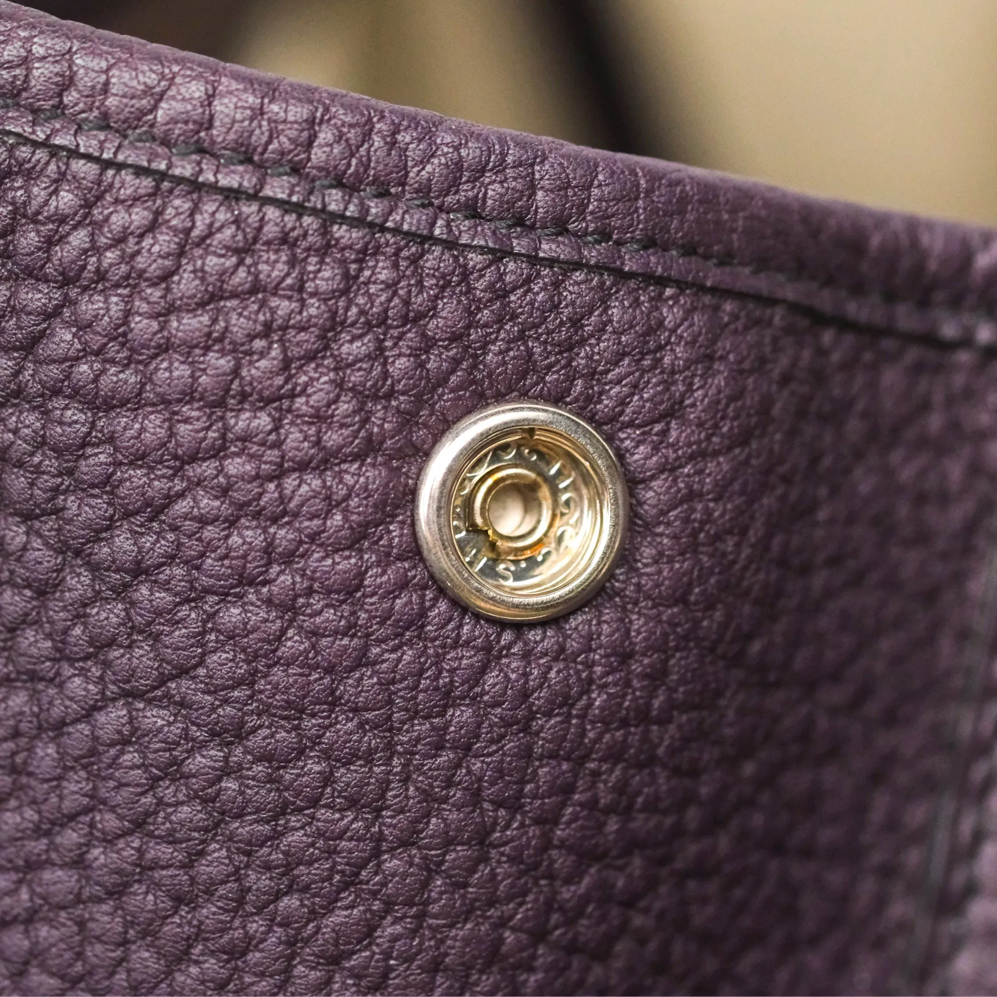 Hermes Garden Party 36 Veau Negonda 59 Raisin Palladium Hardware