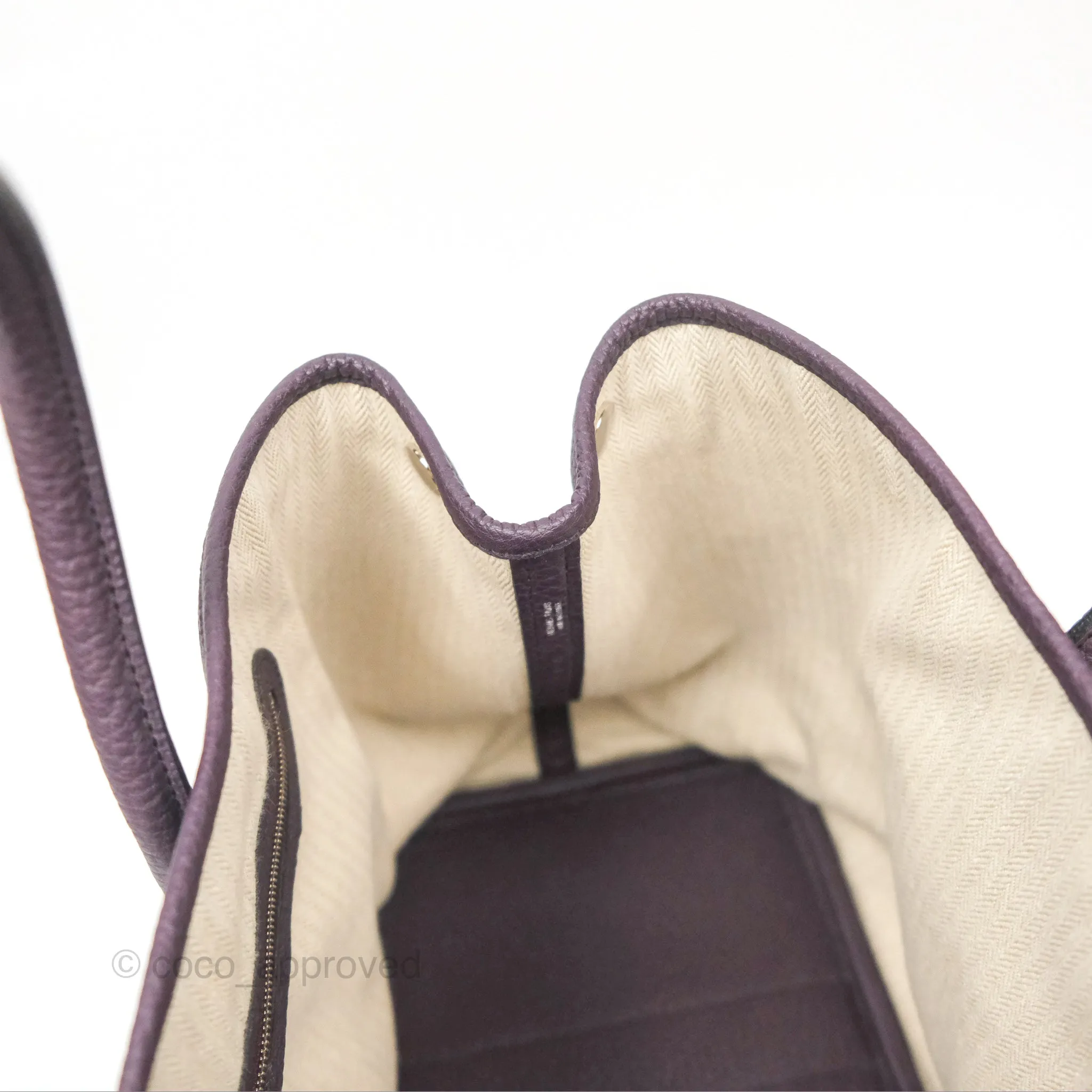 Hermes Garden Party 36 Veau Negonda 59 Raisin Palladium Hardware