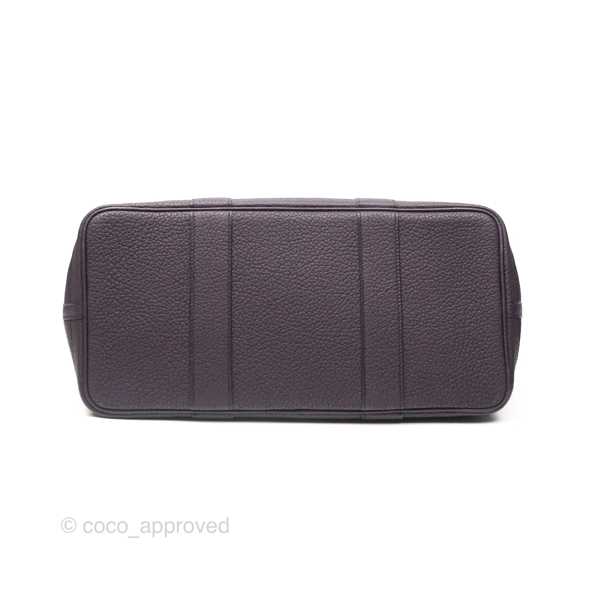 Hermes Garden Party 36 Veau Negonda 59 Raisin Palladium Hardware