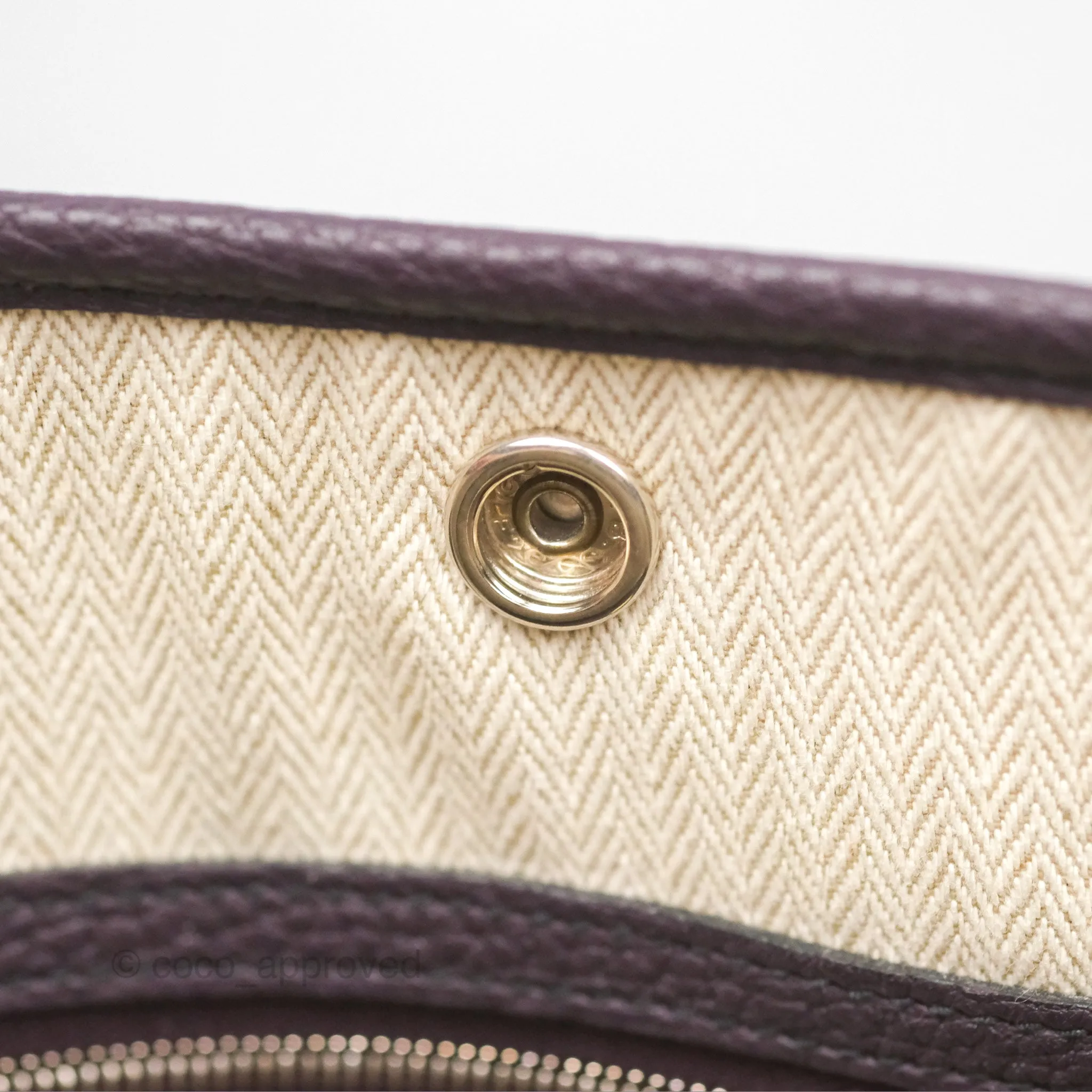 Hermes Garden Party 36 Veau Negonda 59 Raisin Palladium Hardware